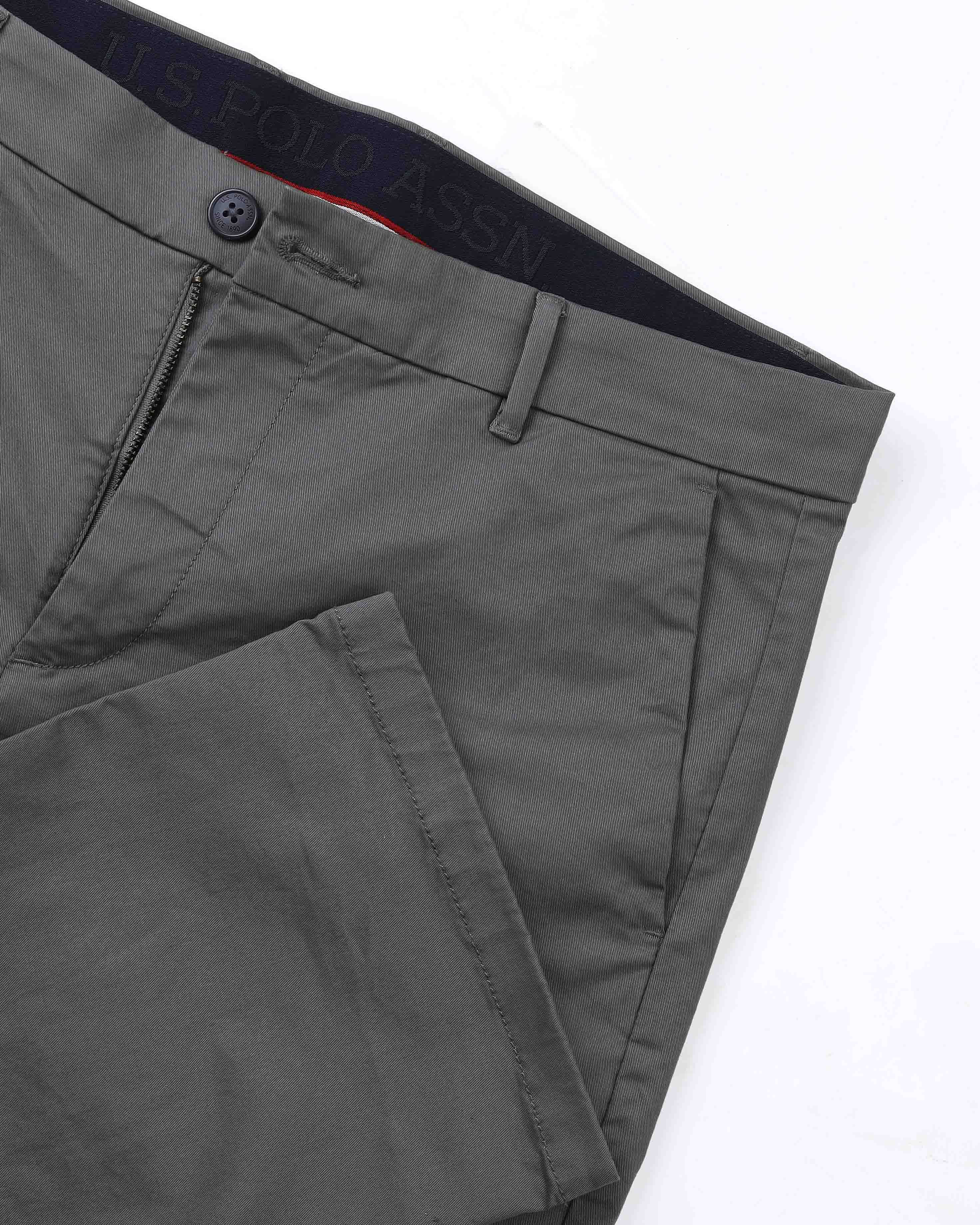 Straight Fit Solid Chinos - Image 9