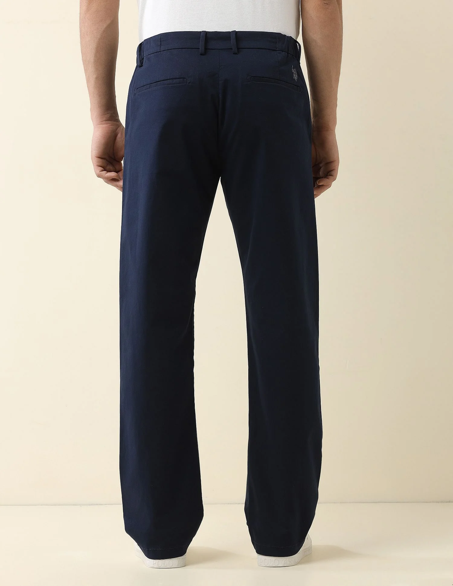 Straight Fit Solid Chinos - Image 5