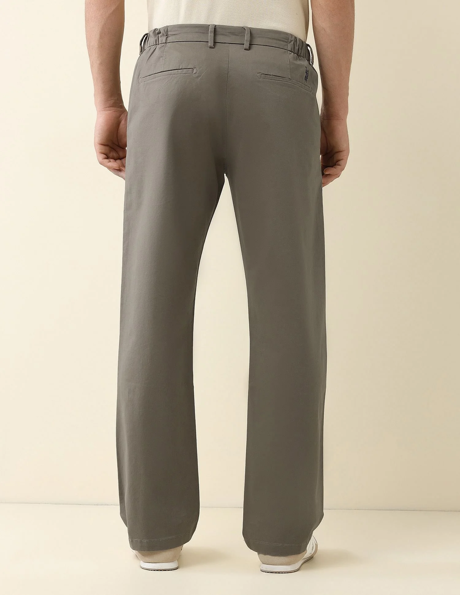 Straight Fit Solid Chinos - Image 5