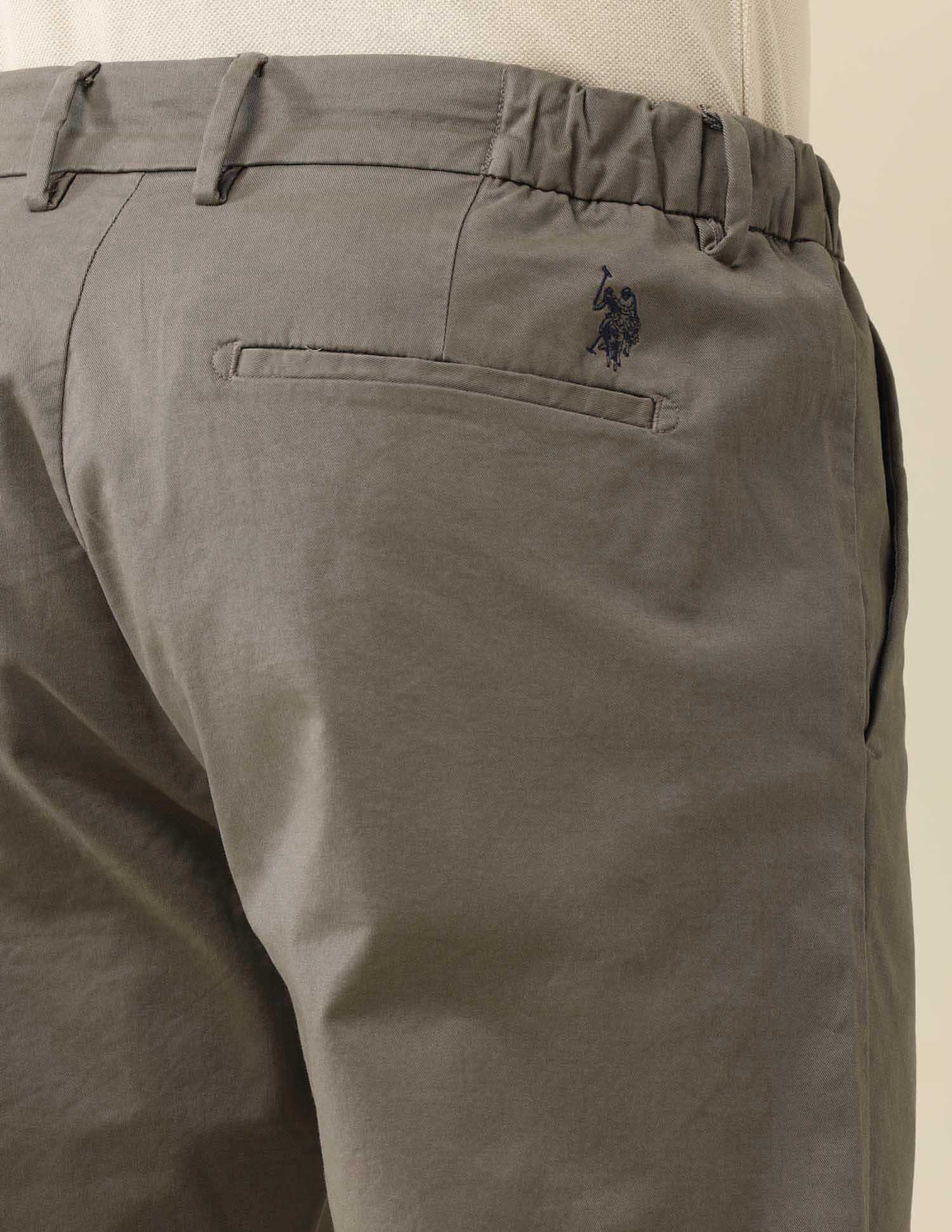 Straight Fit Solid Chinos - Image 8
