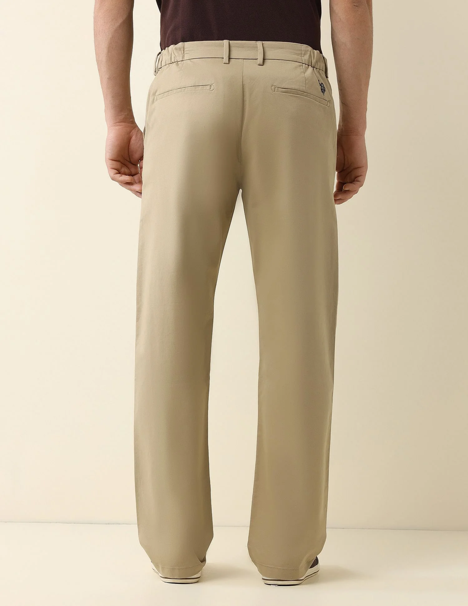 Straight Fit Solid Chinos - Image 5