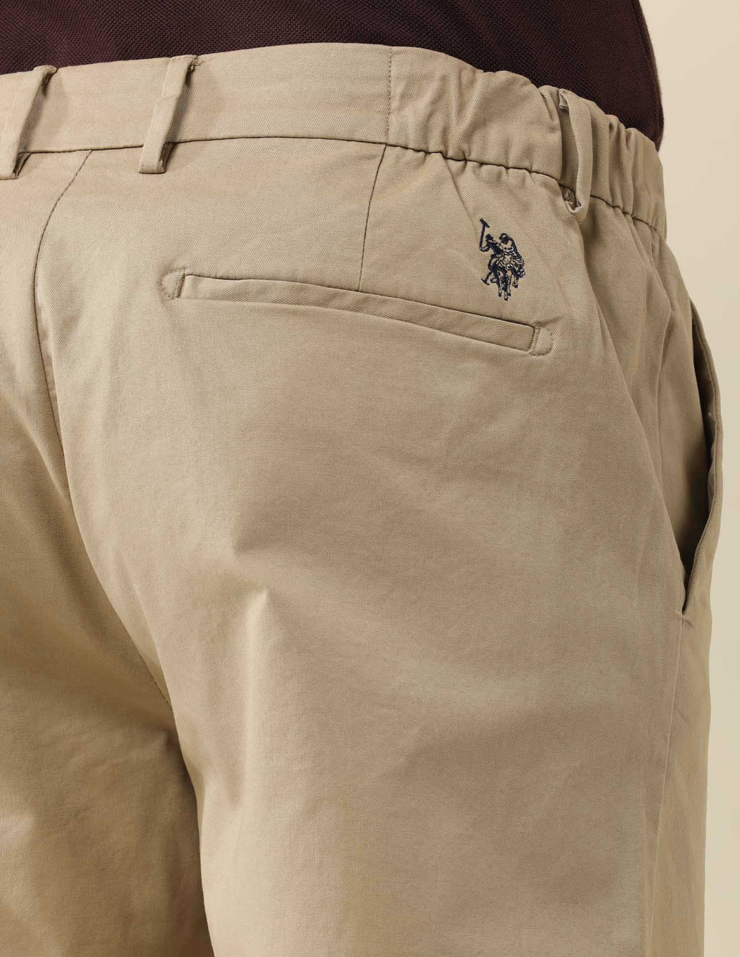 Straight Fit Solid Chinos - Image 8