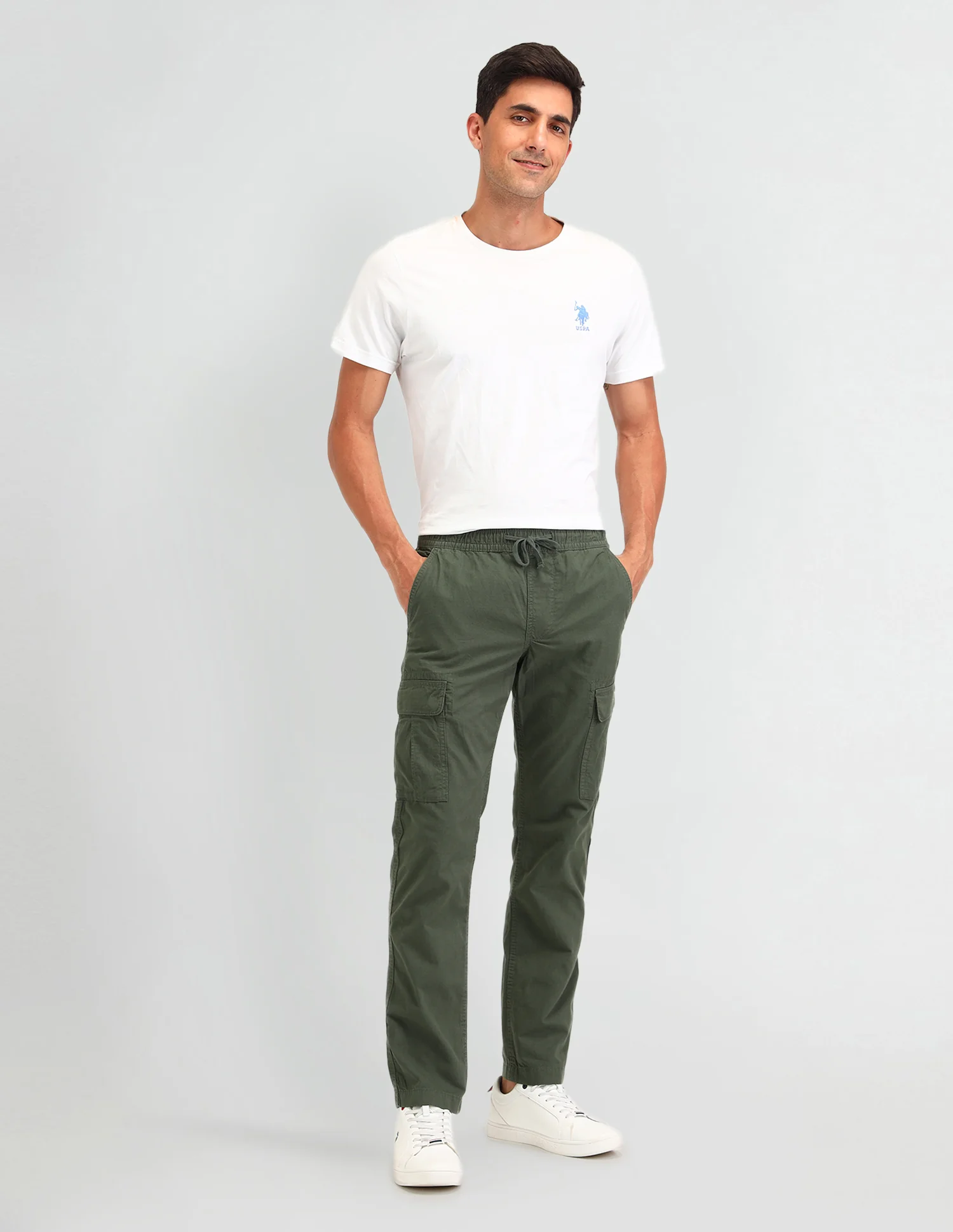 Straight Fit Textured Trousers - Image 3
