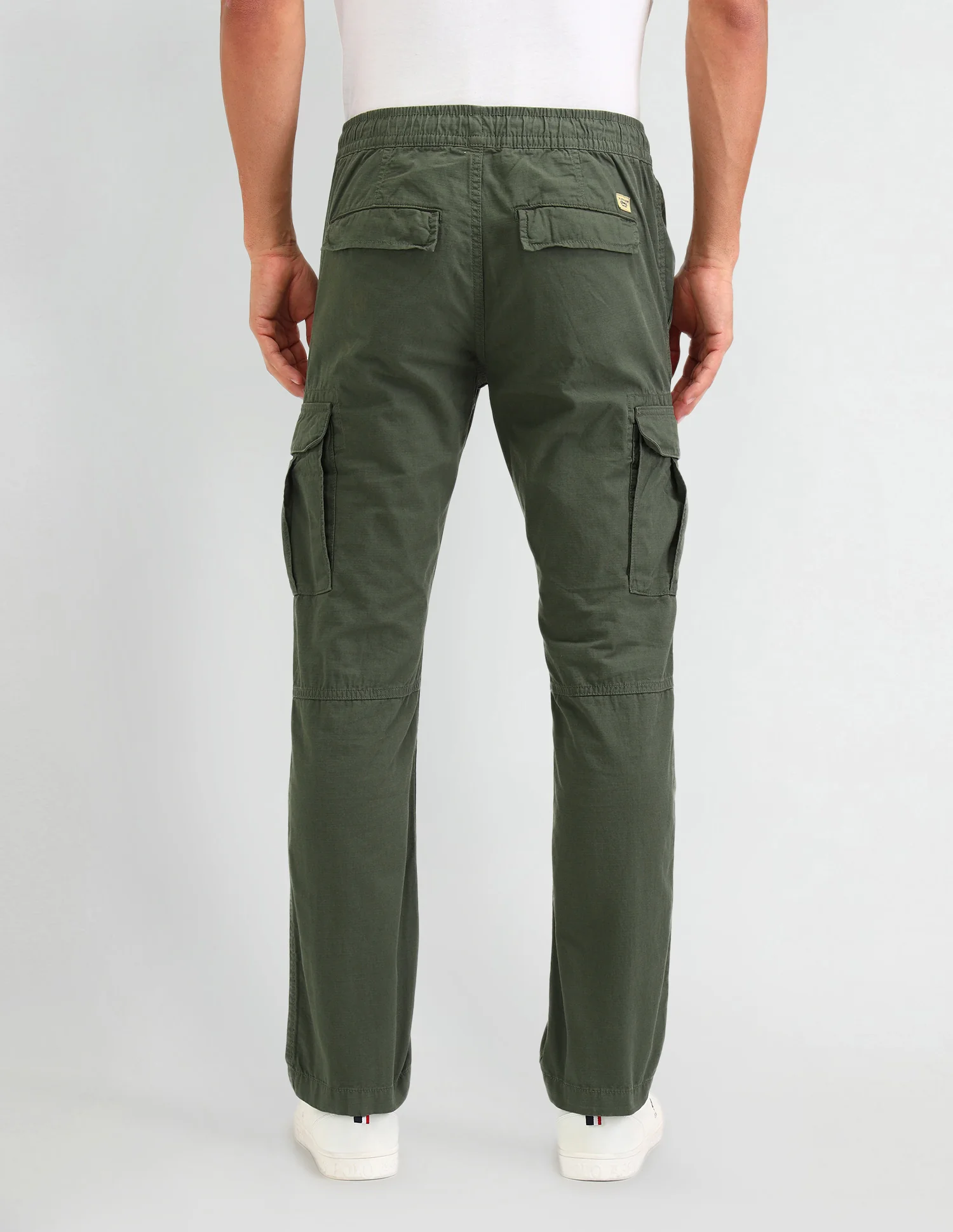Straight Fit Textured Trousers - Image 5