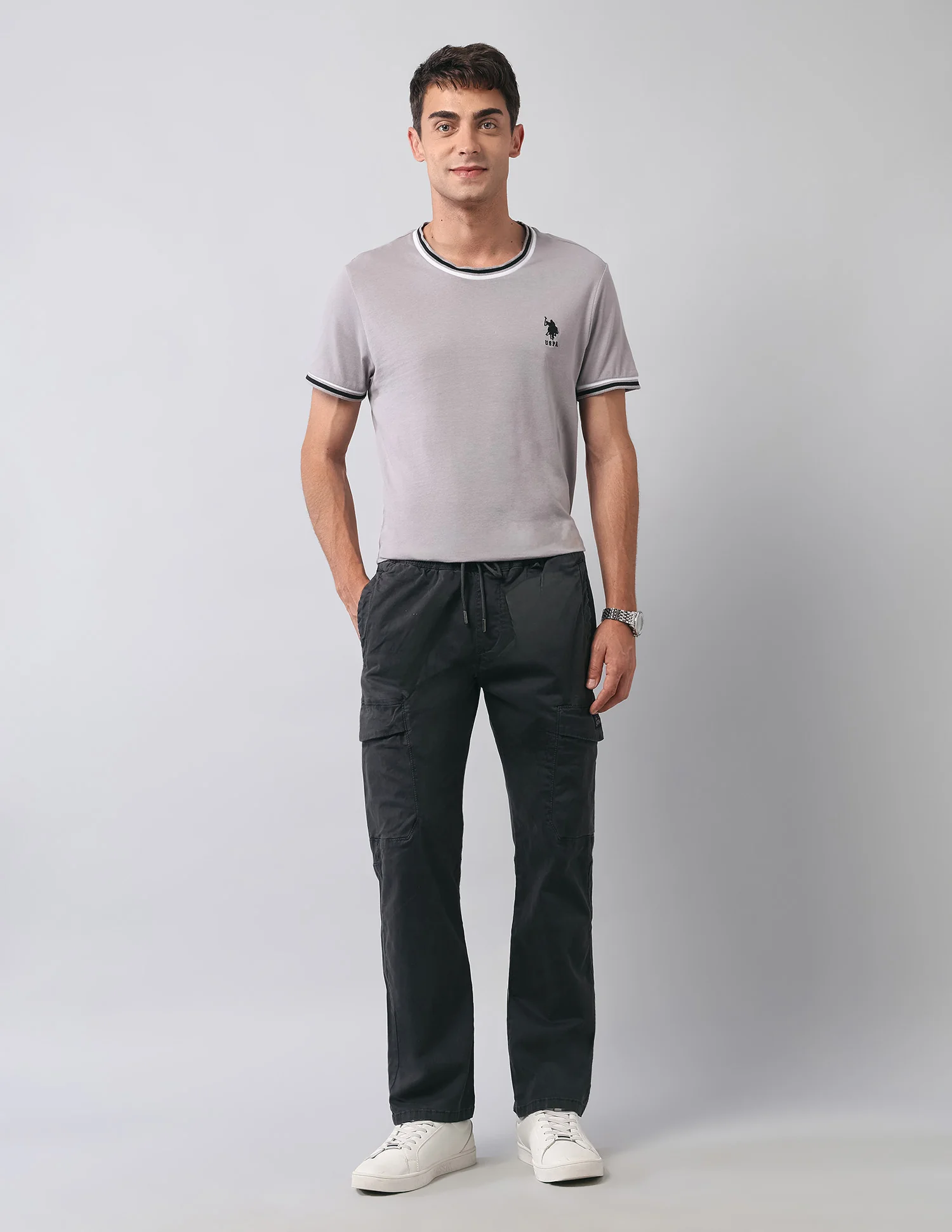 Straight Fit  Twill Cargos - Image 3