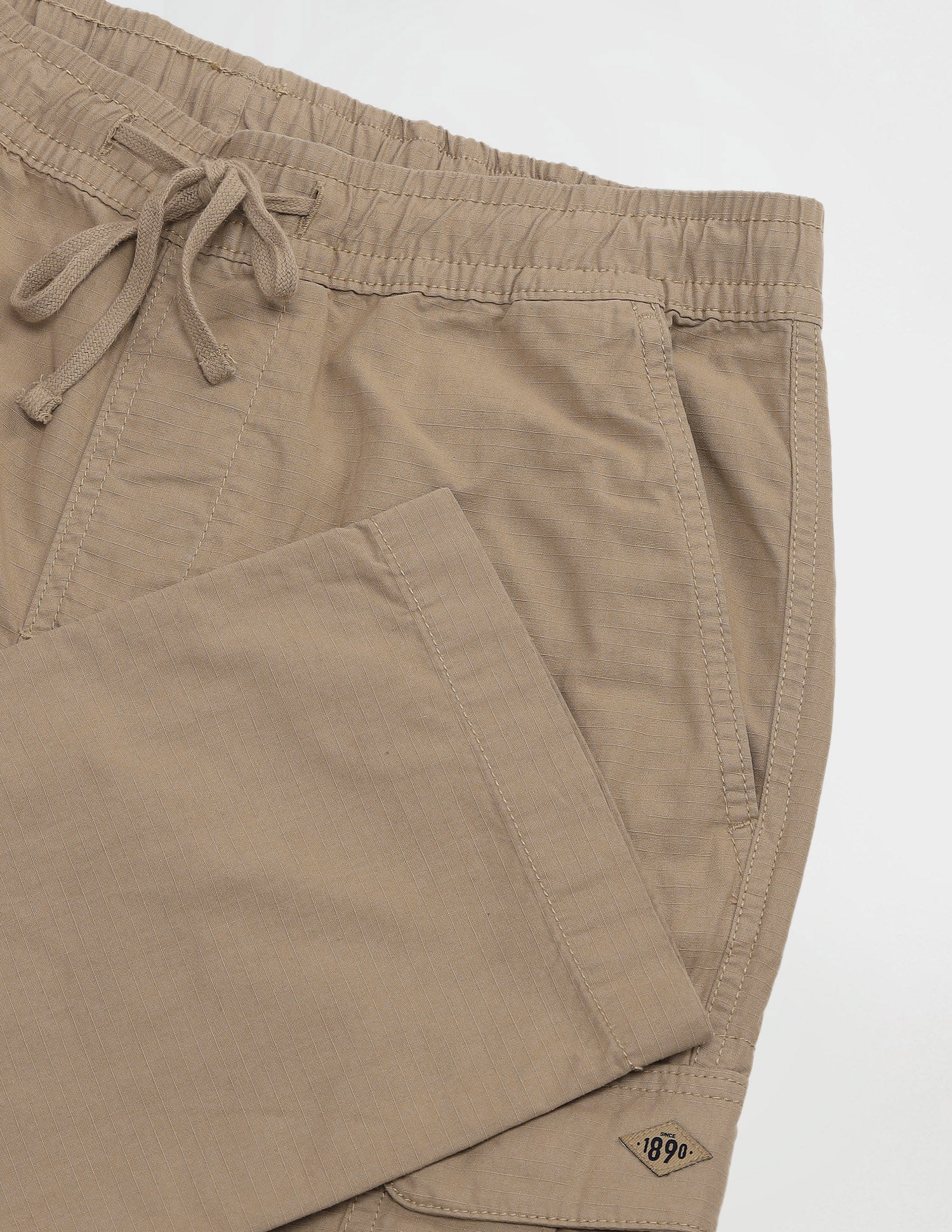 Straight Solid Trousers - Image 2