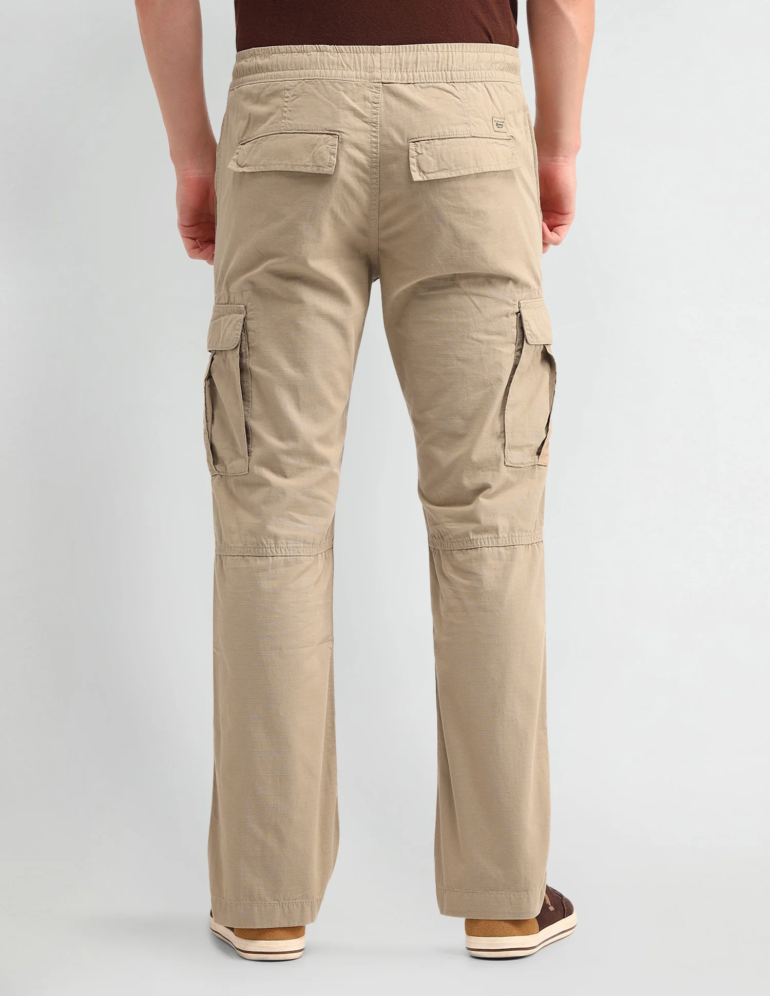 Straight Solid Trousers - Image 5