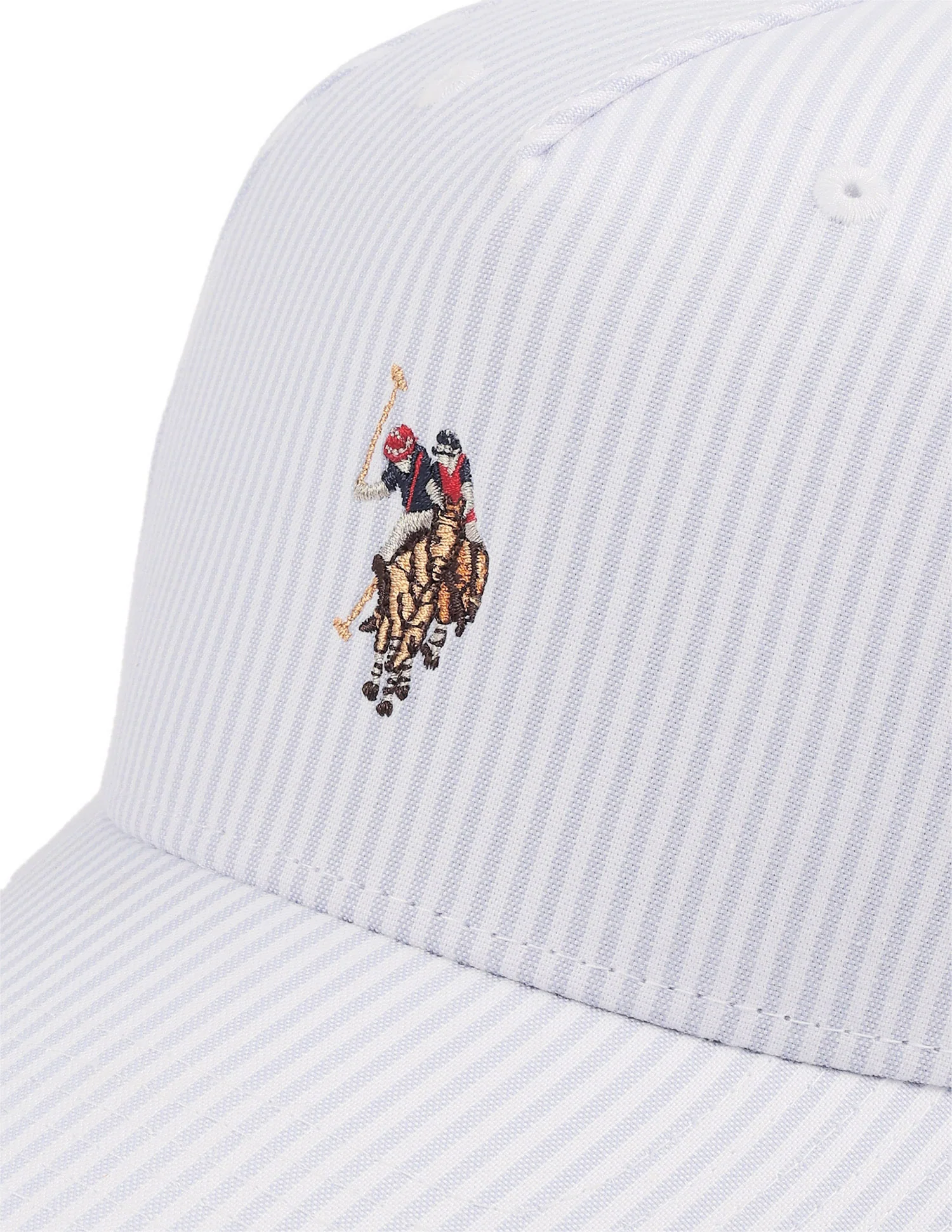 Striped Brand Embroidered Cap - Image 3
