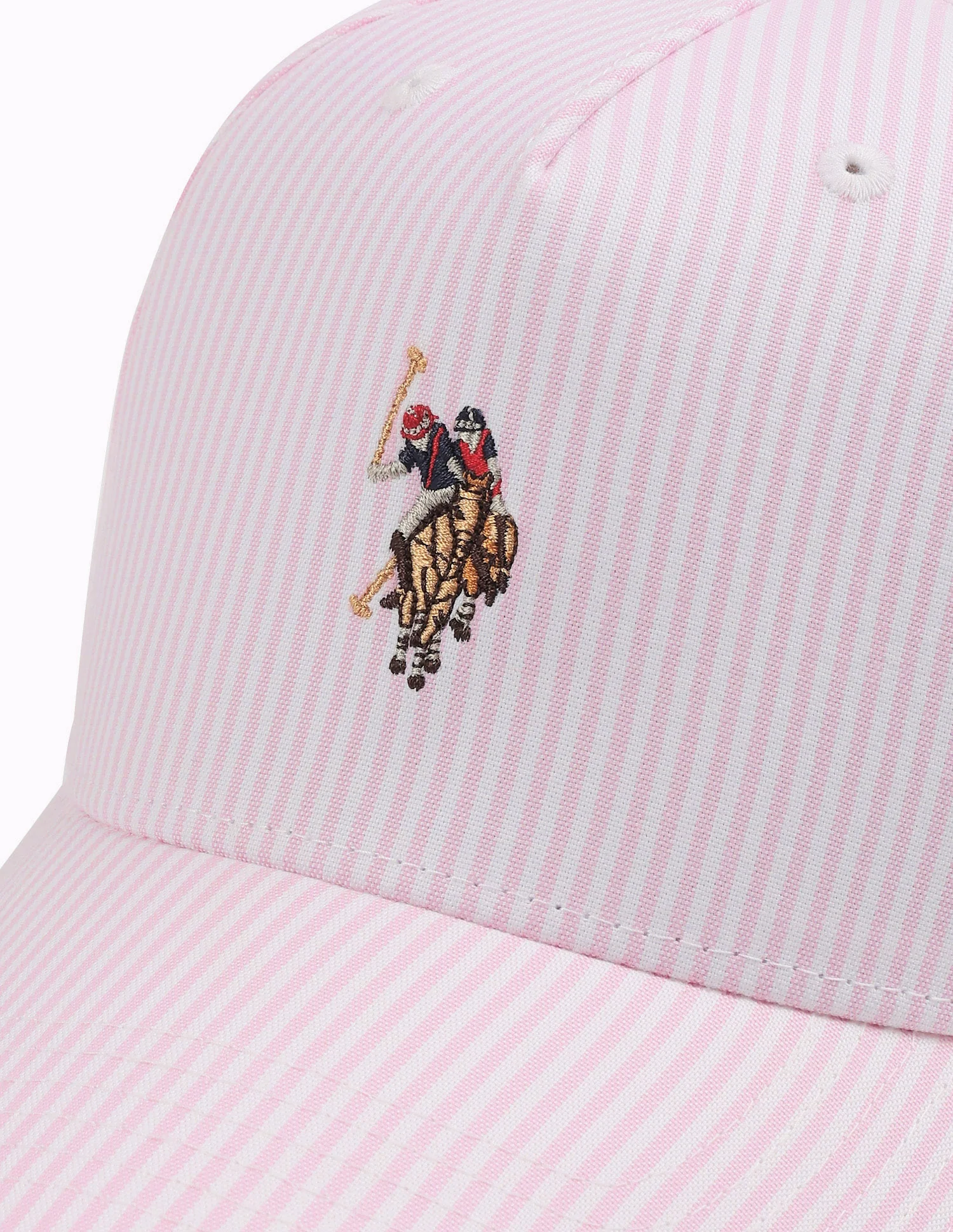 Striped Brand Embroidered Cap - Image 3