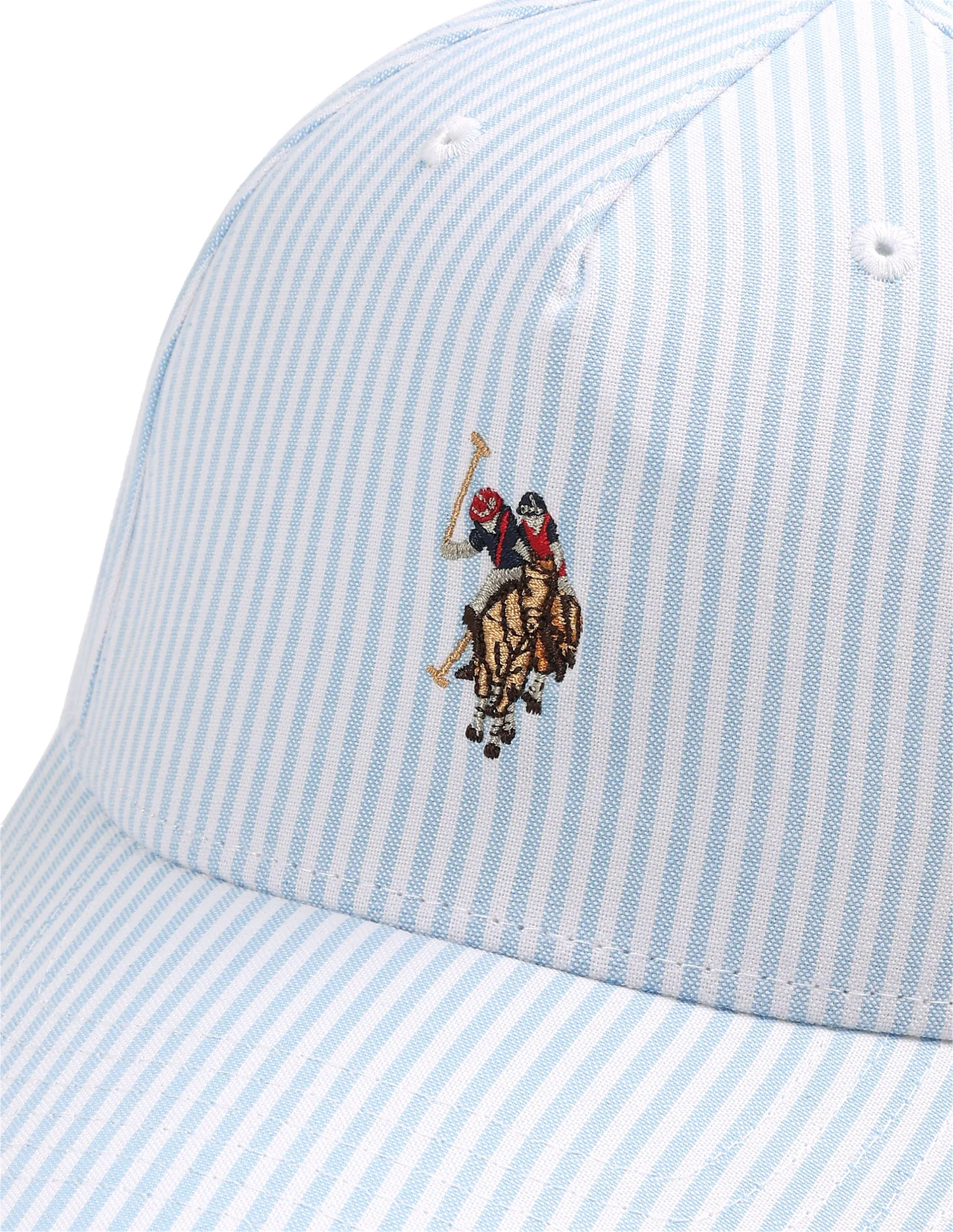 Striped Brand Embroidered Cap - Image 3