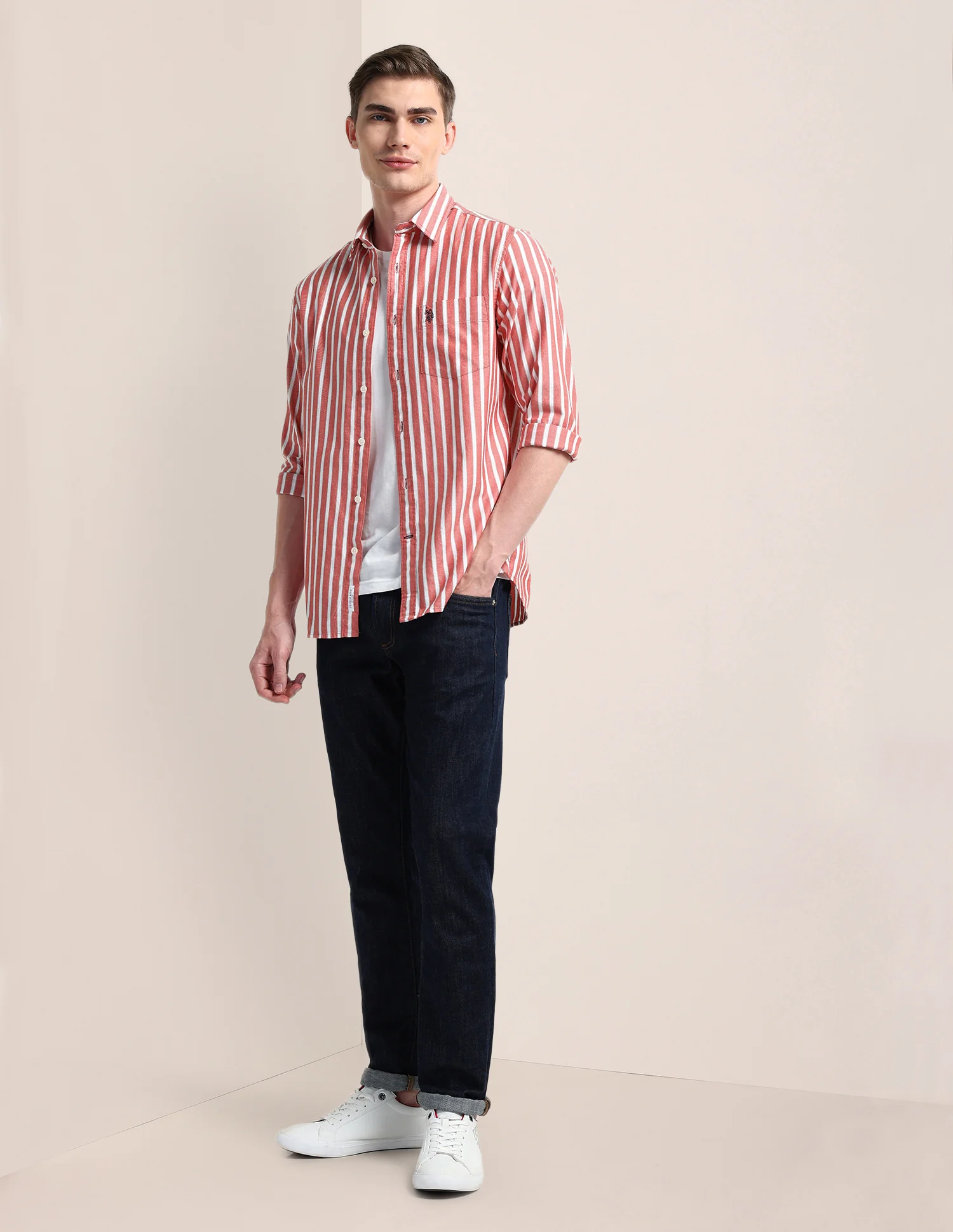 Vertical Striped Regular Fit Shirt - Image 3