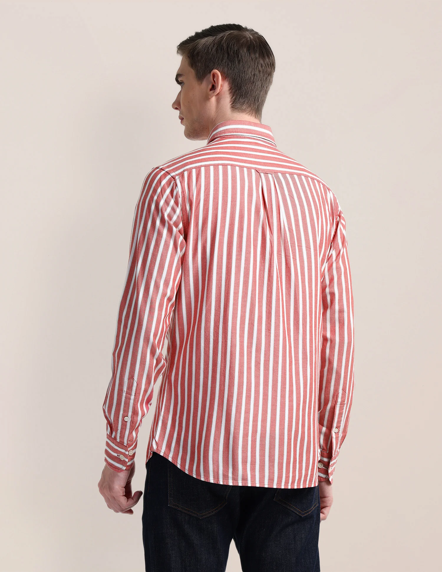 Vertical Striped Regular Fit Shirt - Image 5
