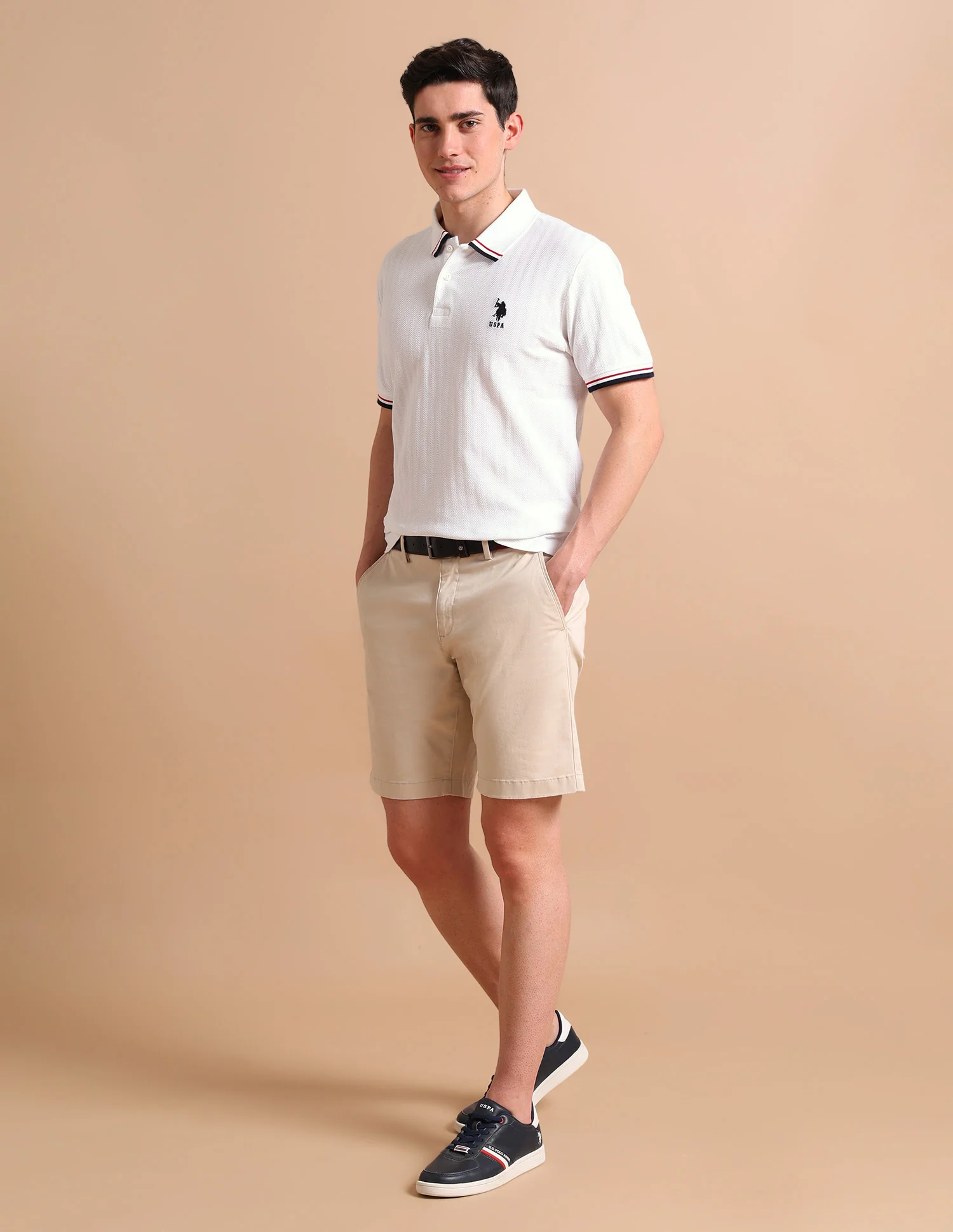 Striped Slim Fit Polo Shirt - Image 3