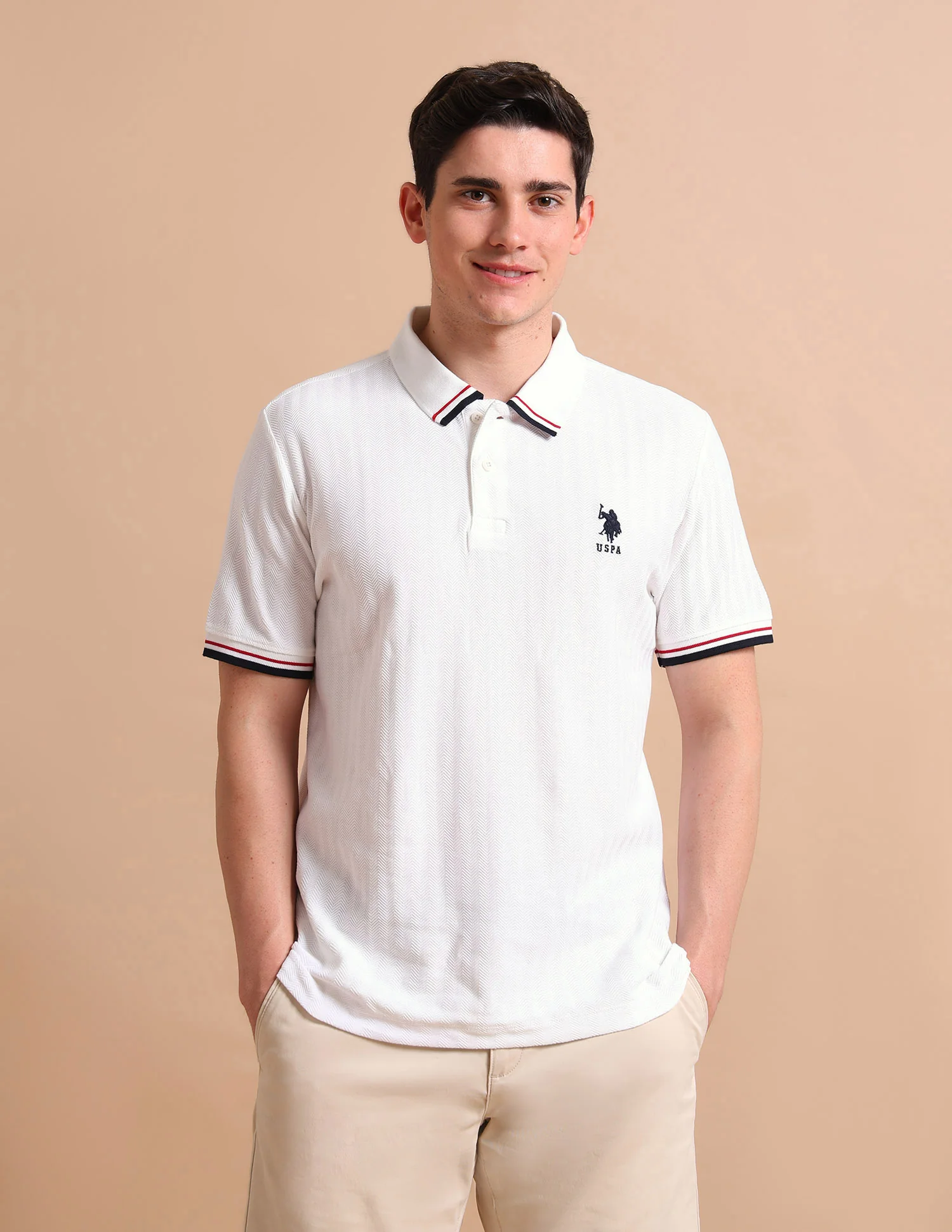 Striped Slim Fit Polo Shirt - Image 6