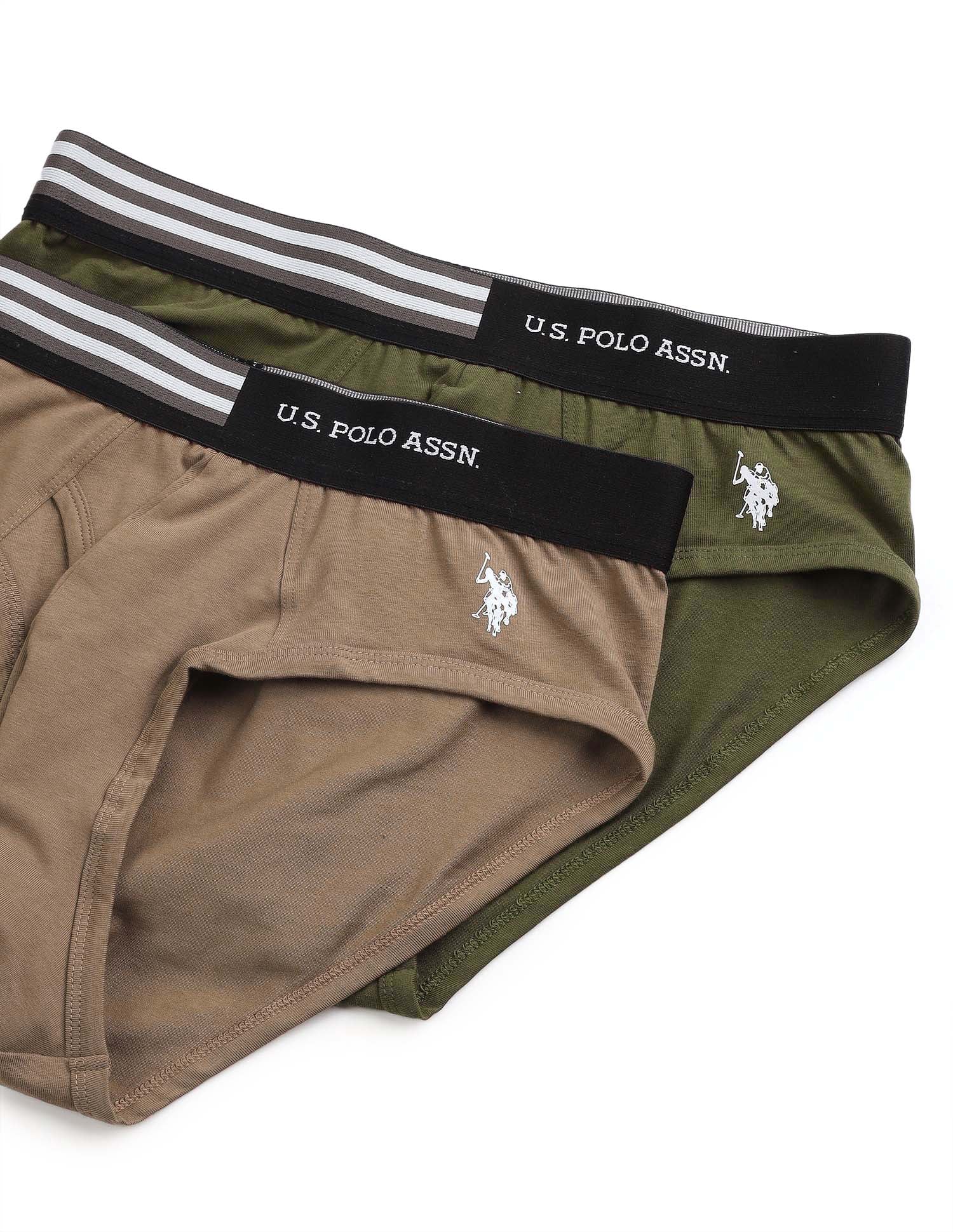Striped Waistband OEB19 Briefs - Pack Of 2 - Image 2