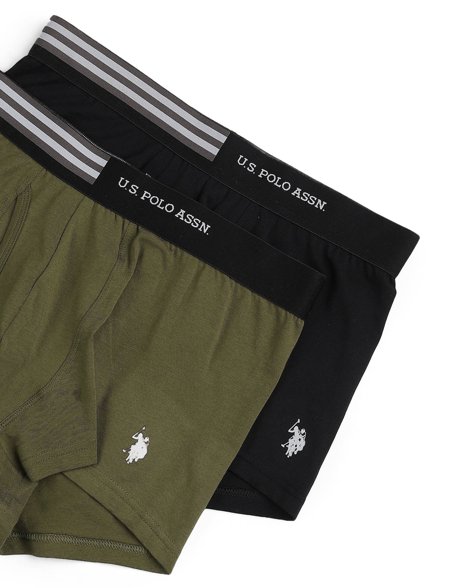 Striped Waistband OET19 Trunks - Pack Of 2 - Image 2