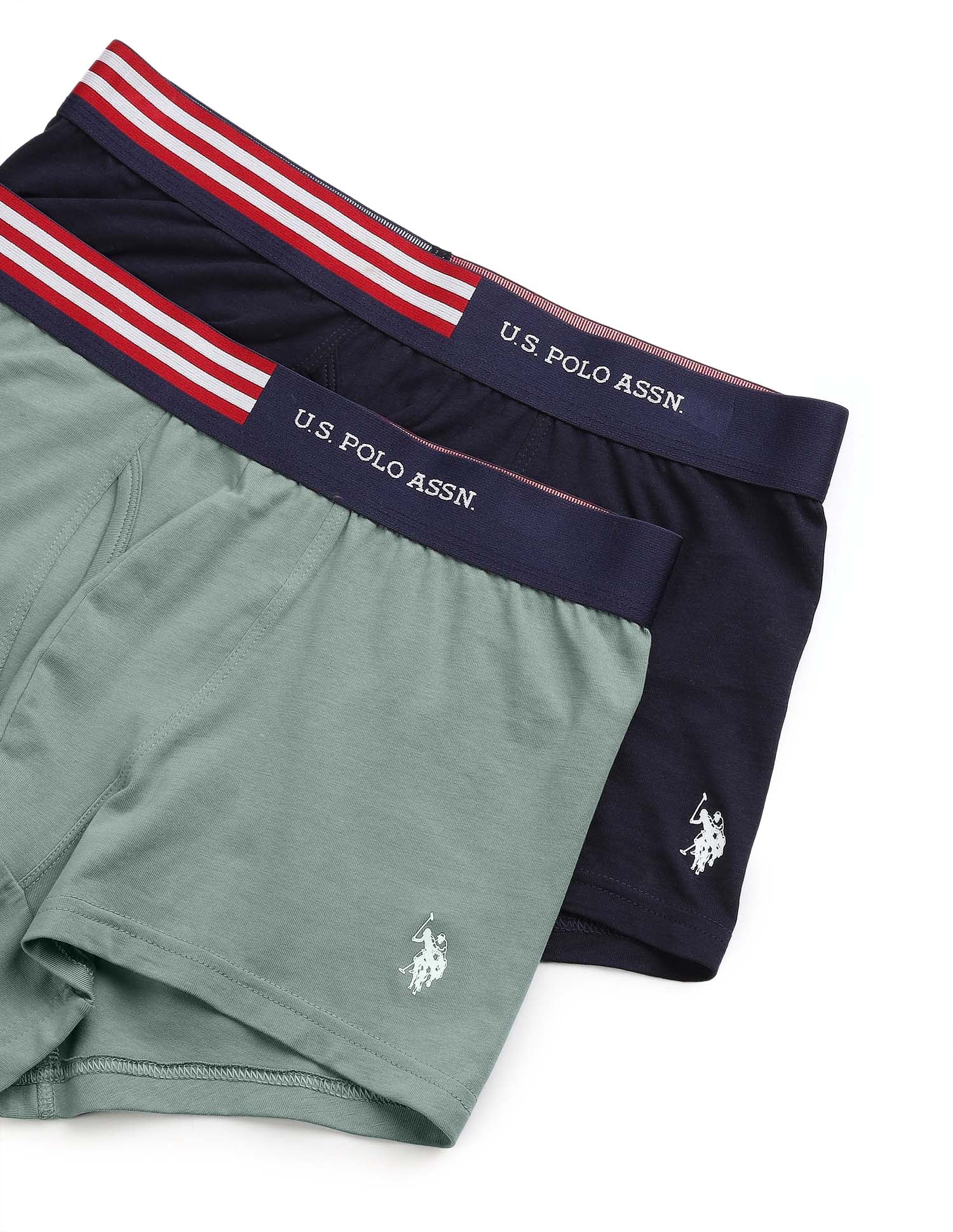 Striped Waistband OET19 Trunks - Pack Of 2 - Image 2