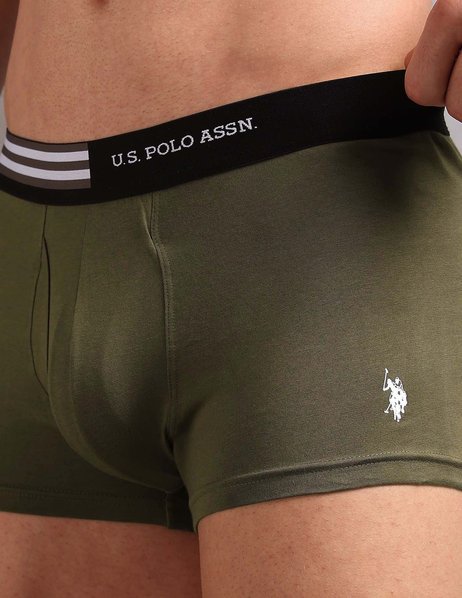 Striped Waistband OET19 Trunks - Pack Of 2 - Image 11
