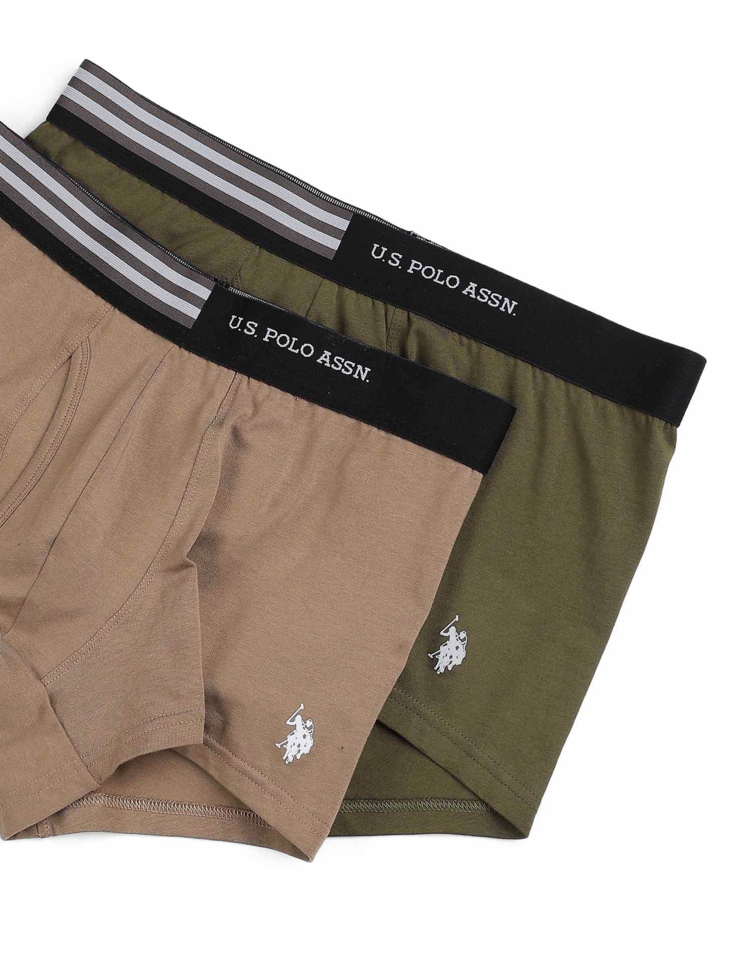 Striped Waistband OET19 Trunks - Pack Of 2 - Image 2