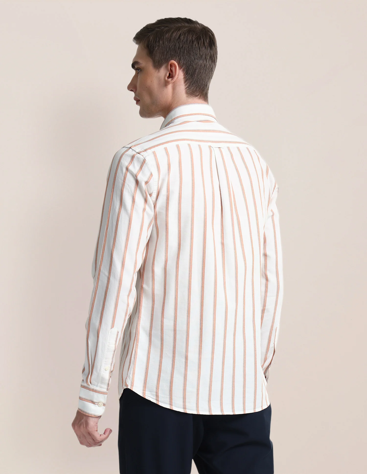 Vertical Striped Regular Fit Shirt - Image 5