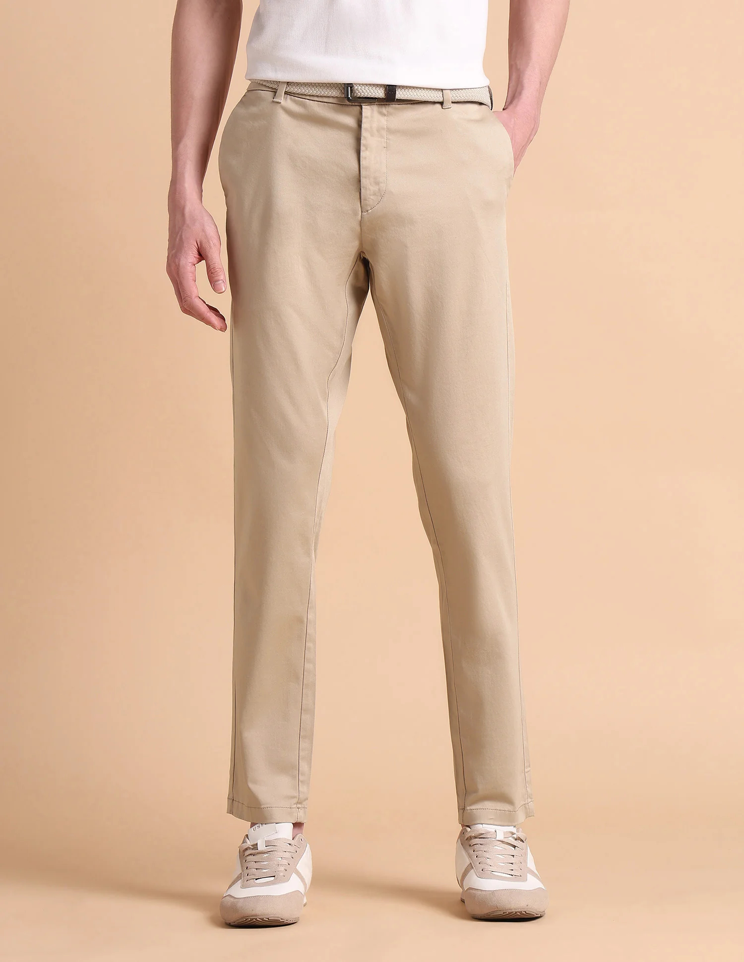 Super Slim Fit Satin Chinos