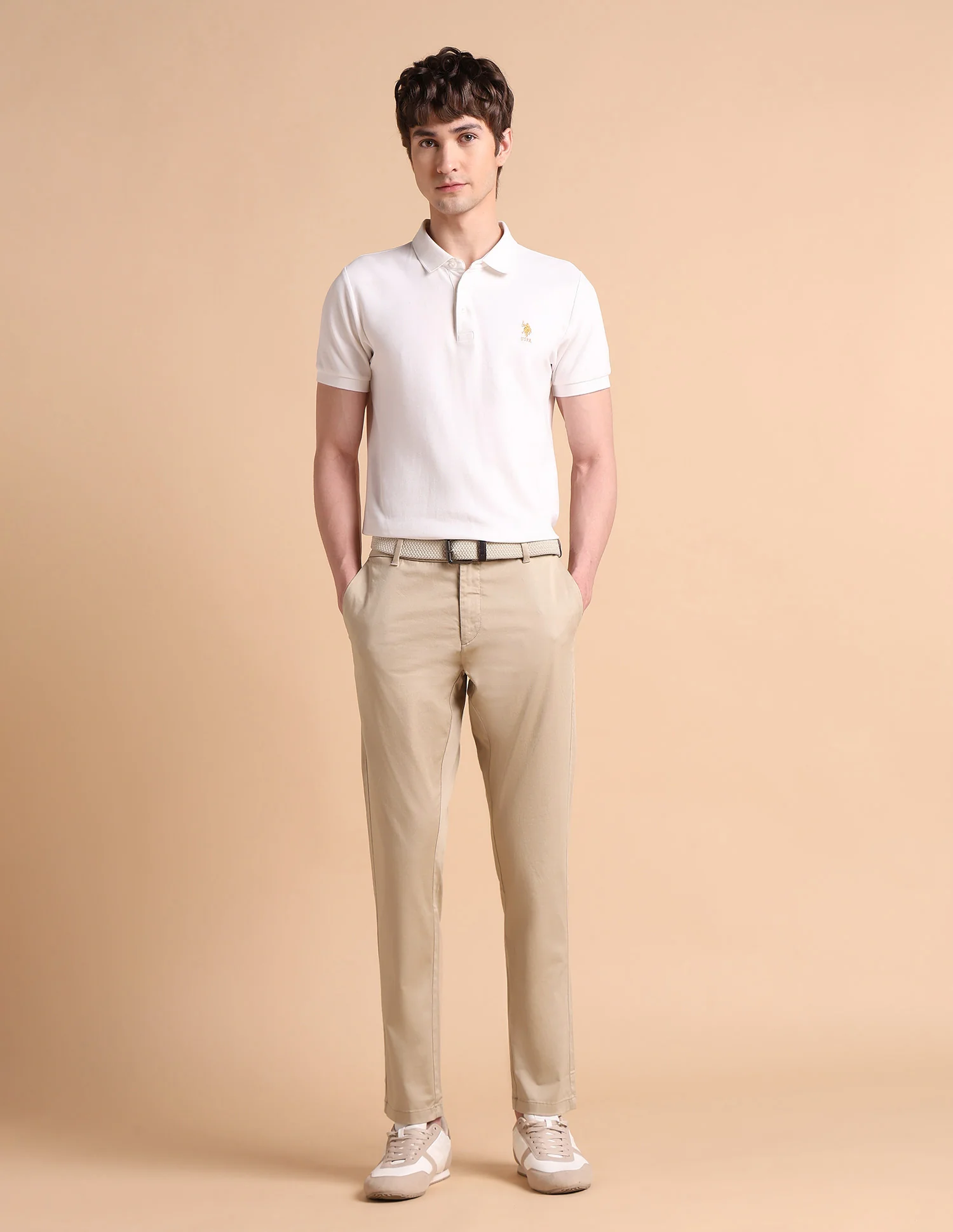 Super Slim Fit Satin Chinos - Image 3