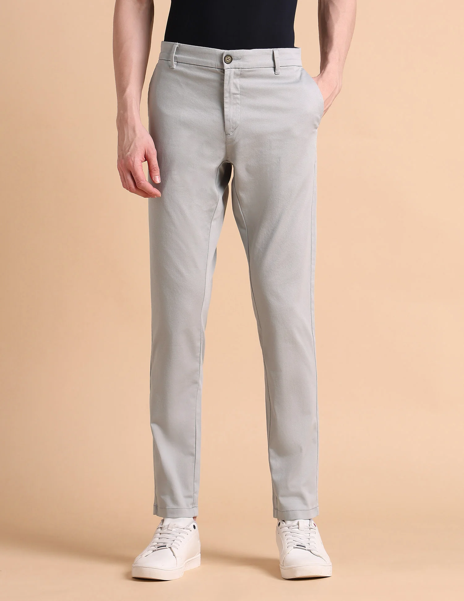 Super Slim Fit Satin Chinos - Image 6