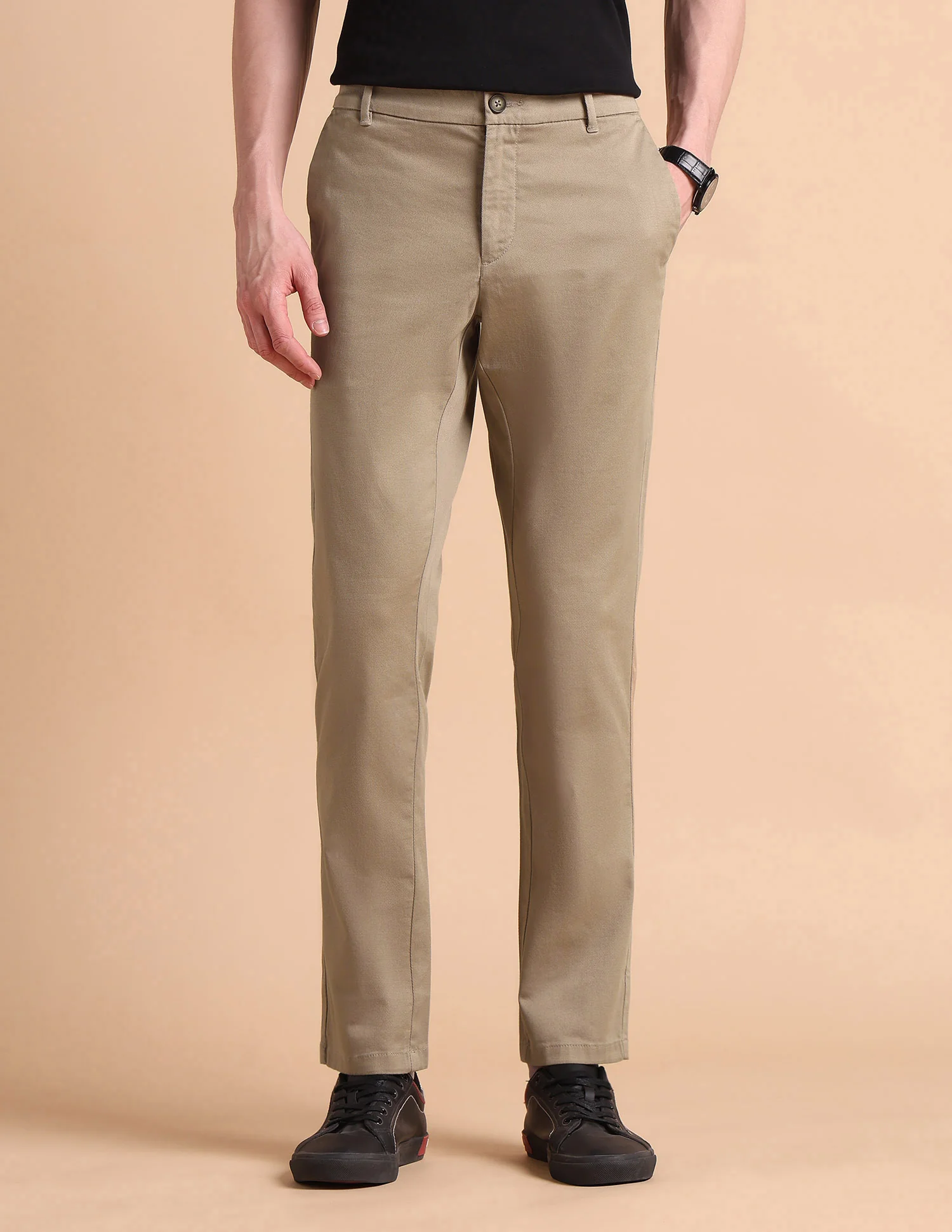 Super Slim Fit Satin Chinos