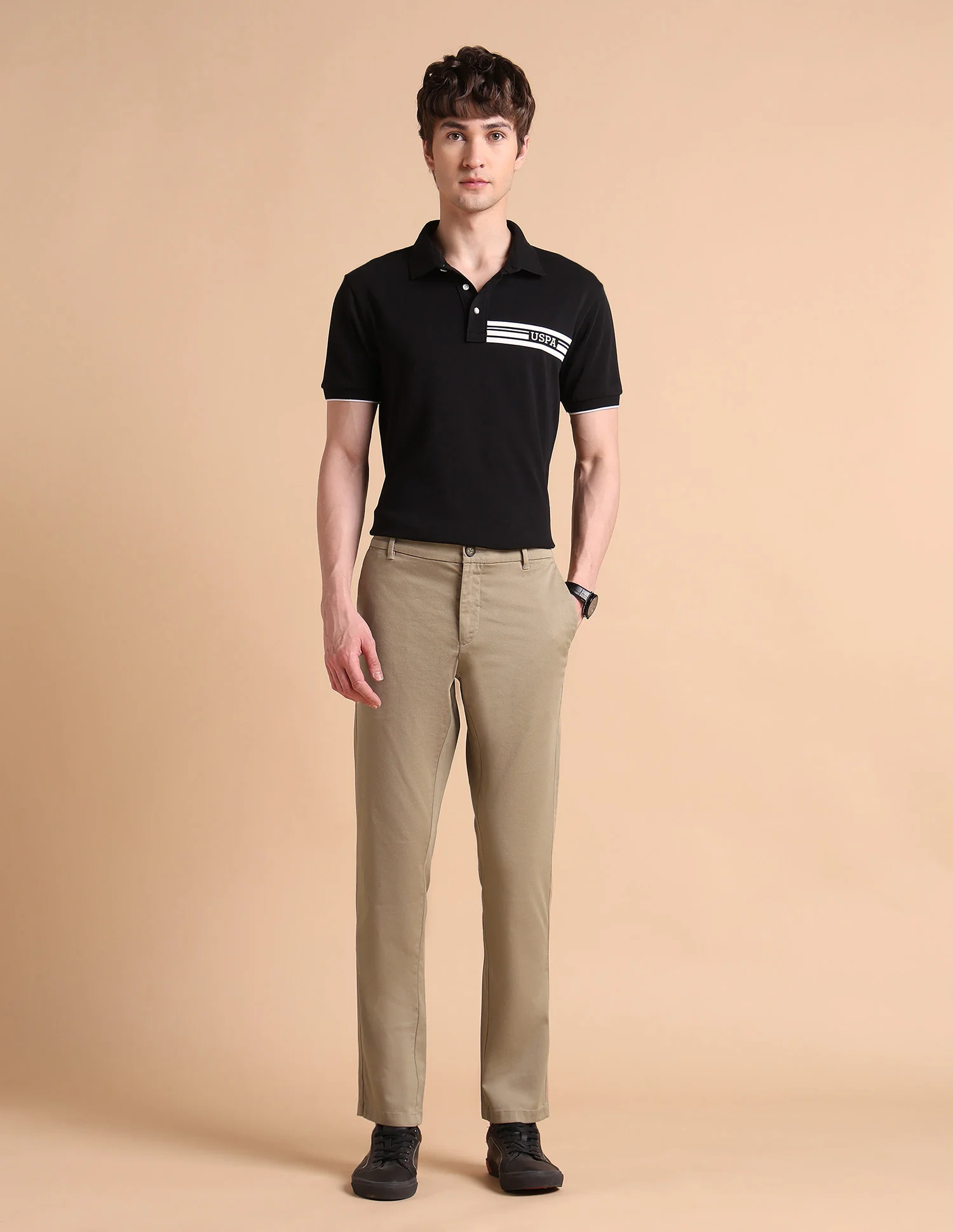 Super Slim Fit Satin Chinos - Image 3