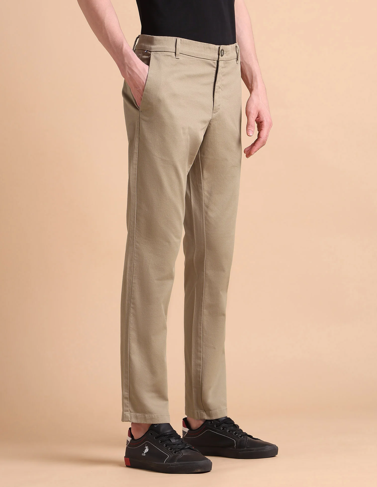Super Slim Fit Satin Chinos - Image 4
