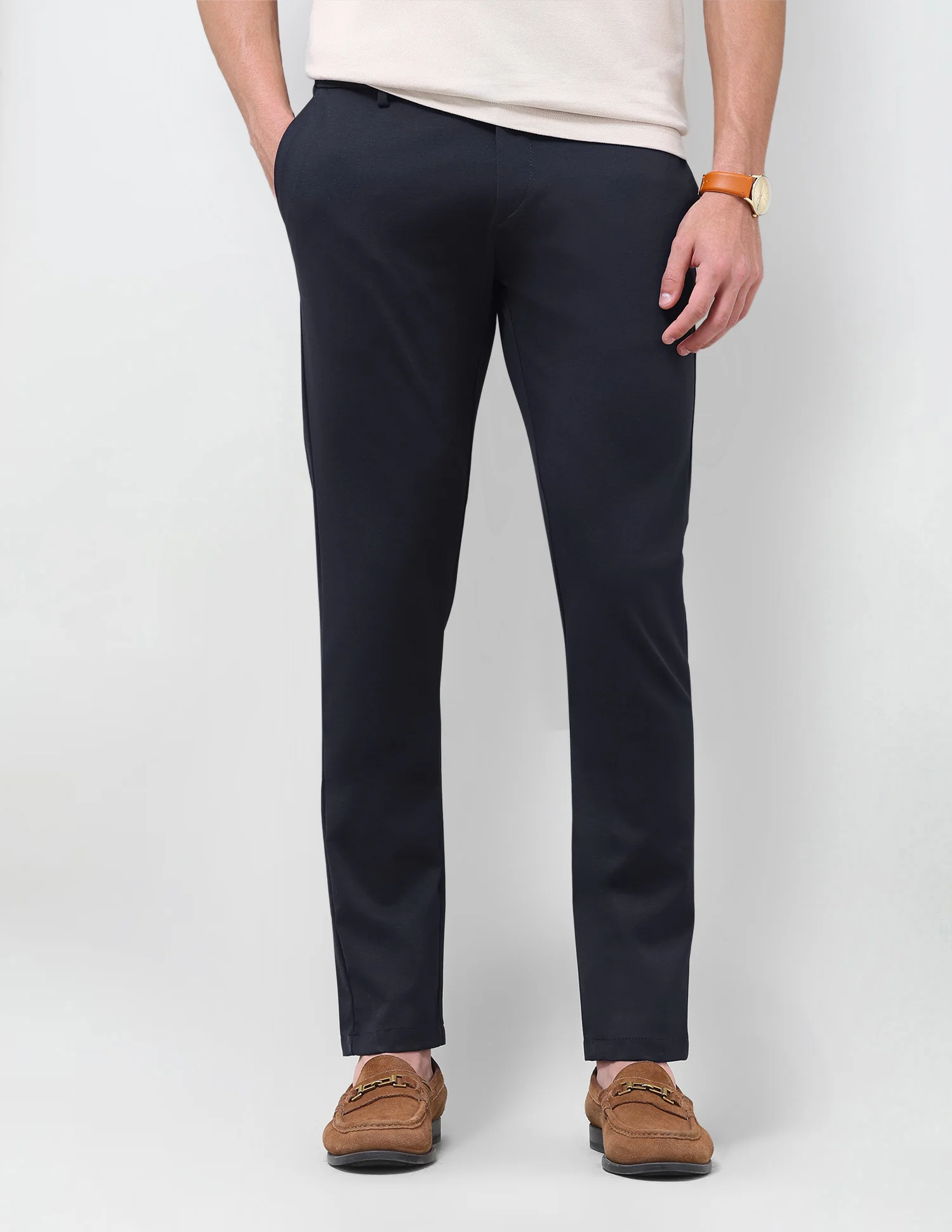 Super Slim Fit Satin Trousers