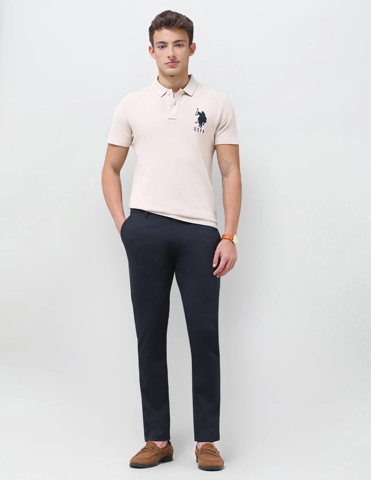 Super Slim Fit Satin Trousers - Image 3