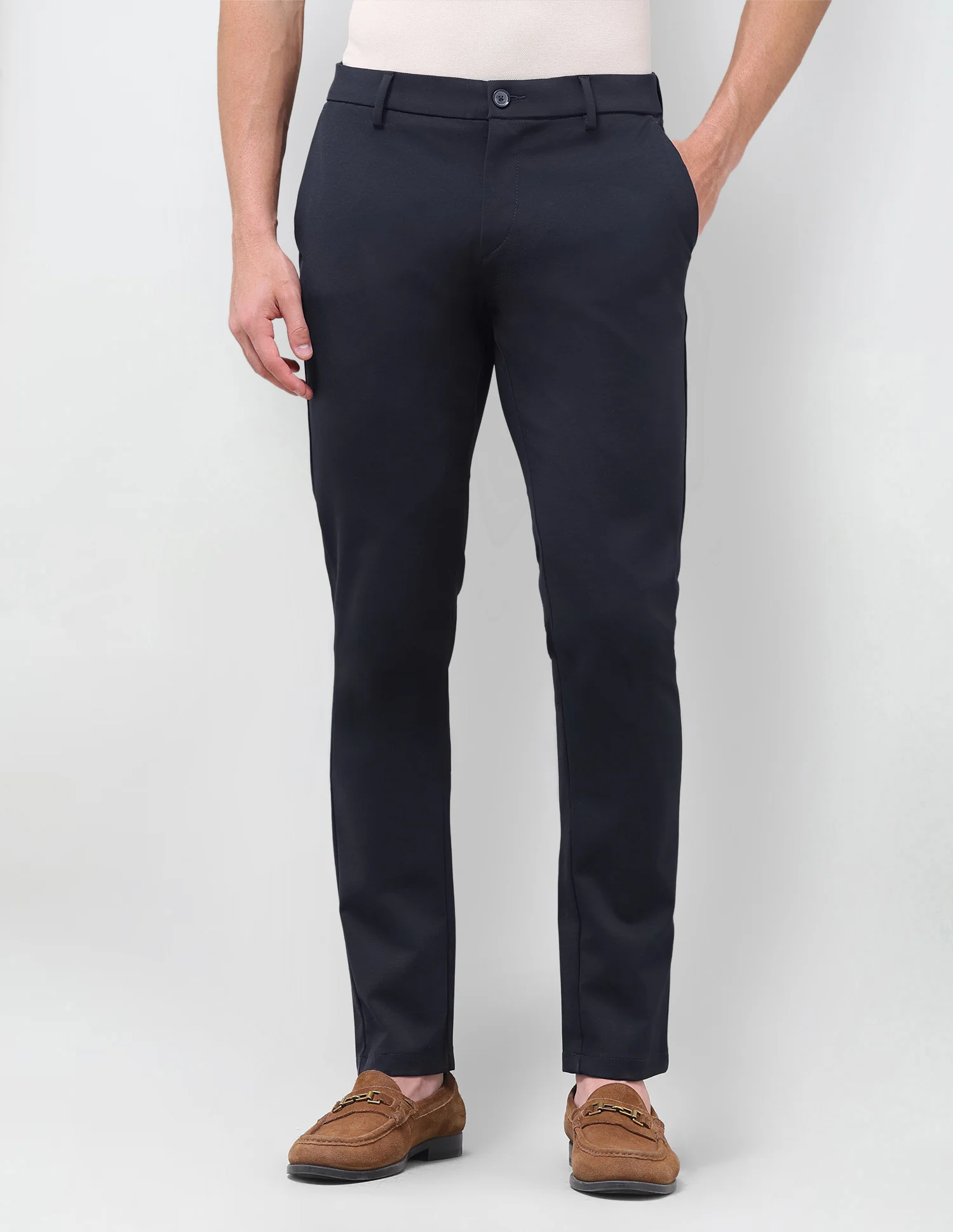 Super Slim Fit Satin Trousers - Image 6