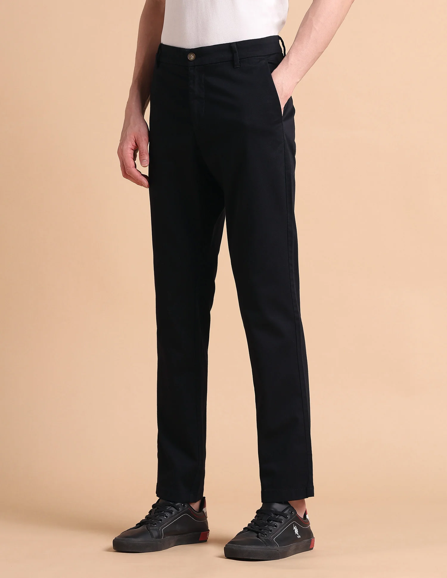 Super Slim Fit Satin Trousers - Image 4