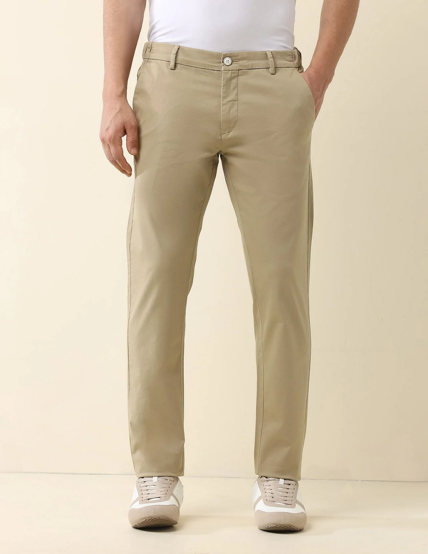 Super slim Fit Solid Chinos - Image 6