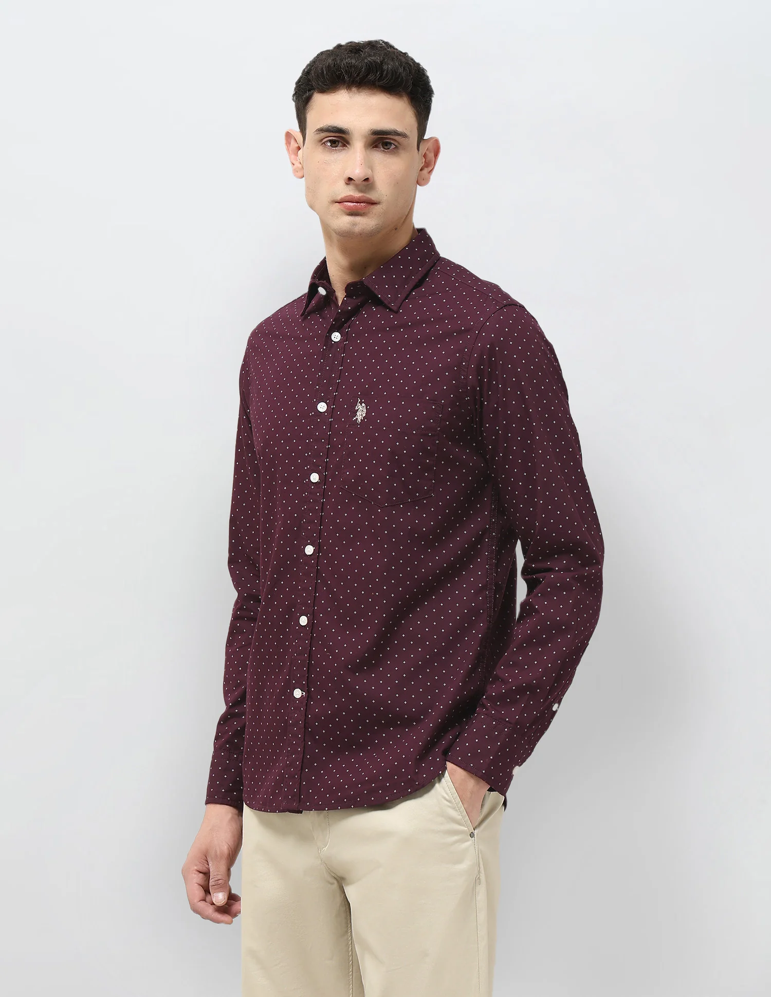 Tailored Fit All-Over Printed Shirt - Image 4