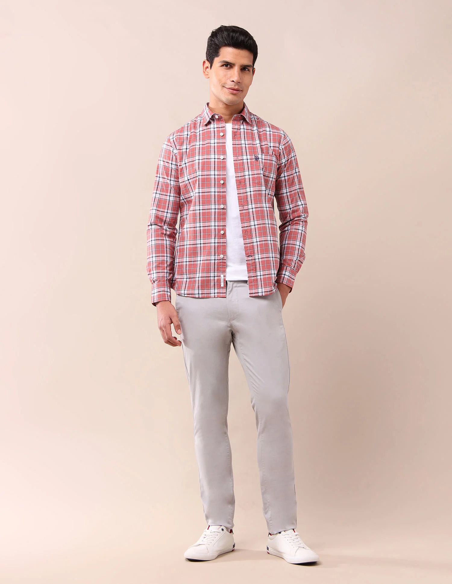 Tailored Fit Checked Shirt - Image 3