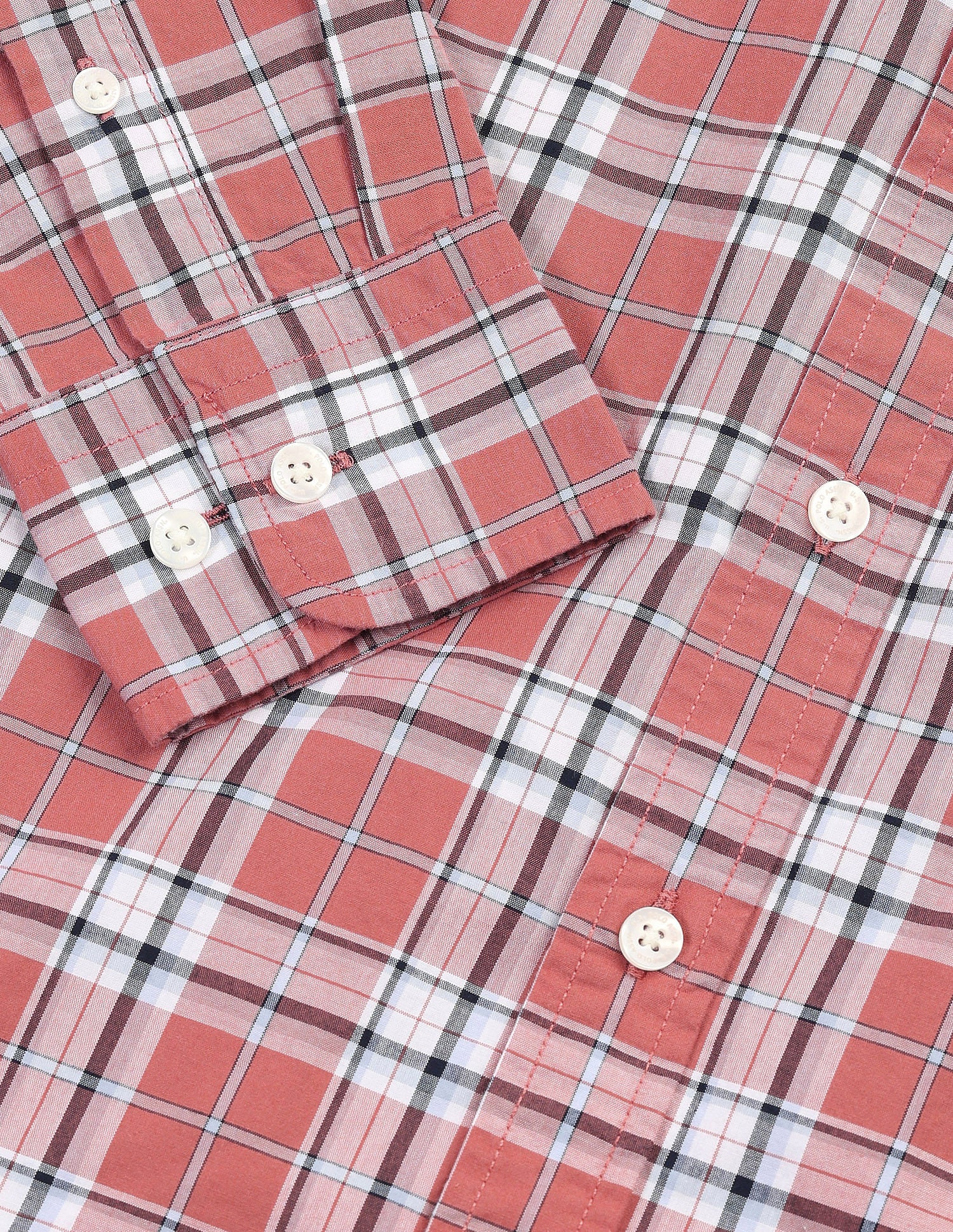 Tailored Fit Checked Shirt - Image 8