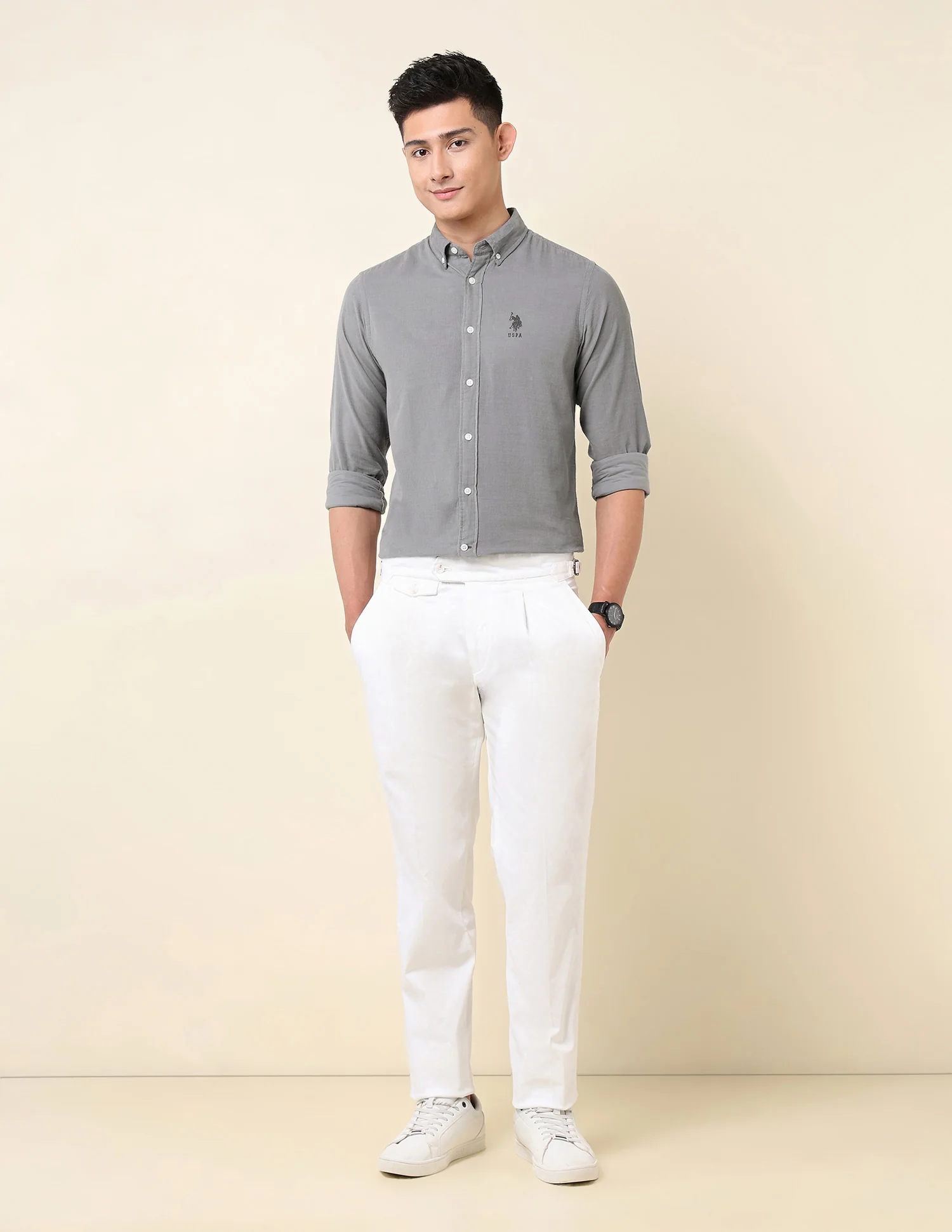 Tailored Fit Corduroy Shirt - Image 3