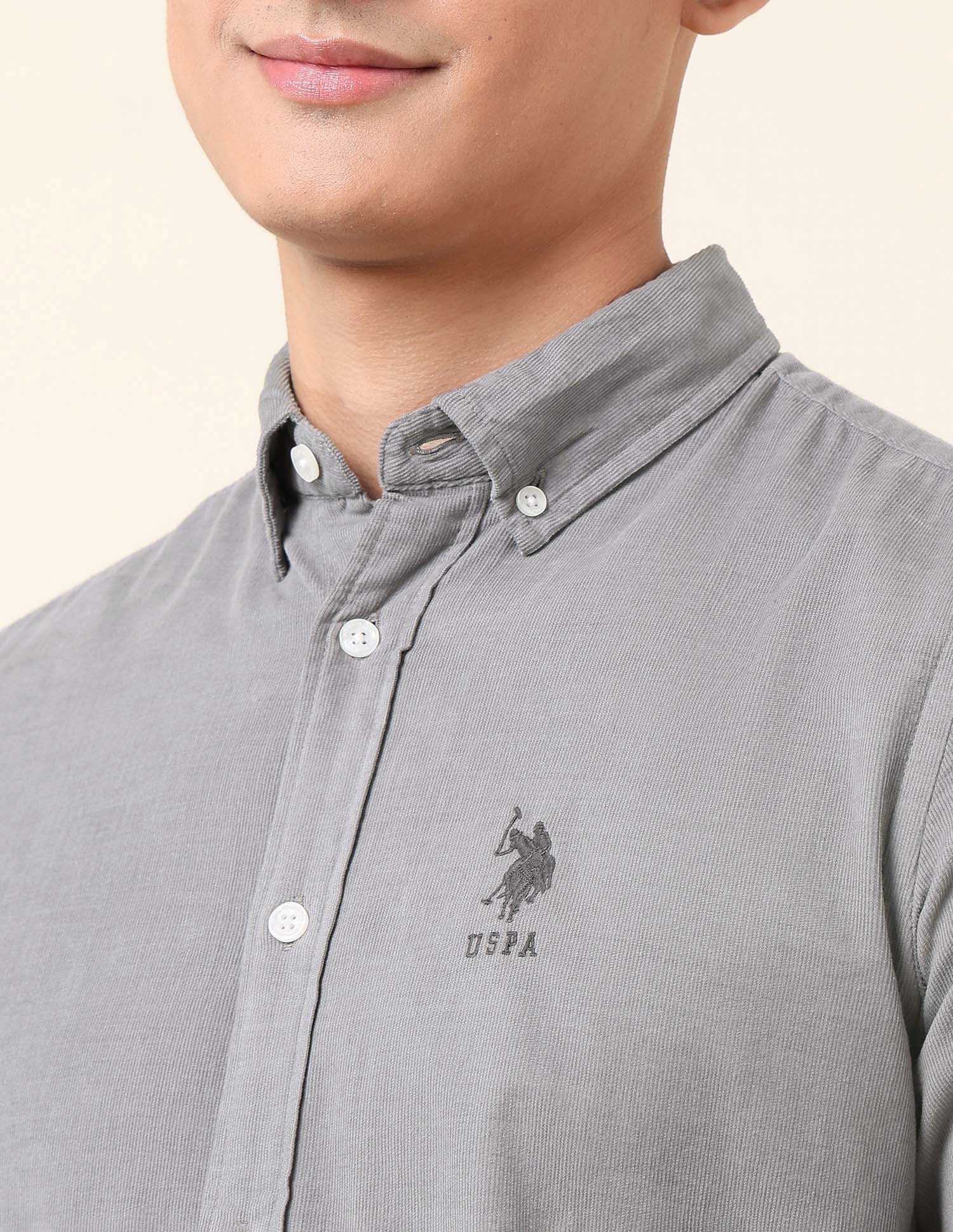 Tailored Fit Corduroy Shirt - Image 7