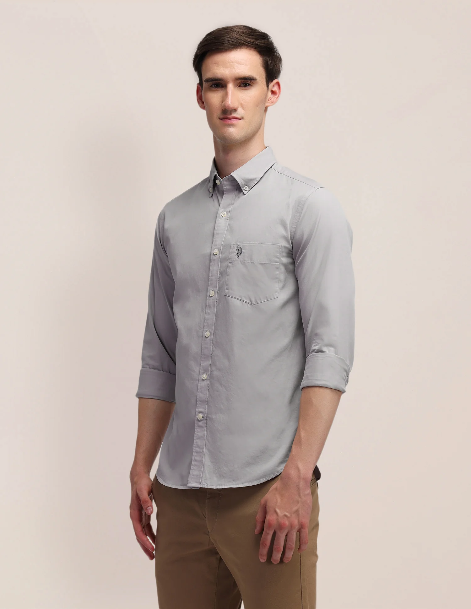 Tailored Fit Cotton Shirt - Image 4