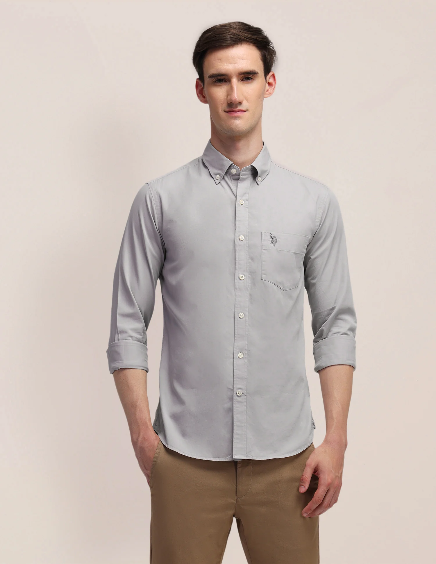Tailored Fit Cotton Shirt - Image 6