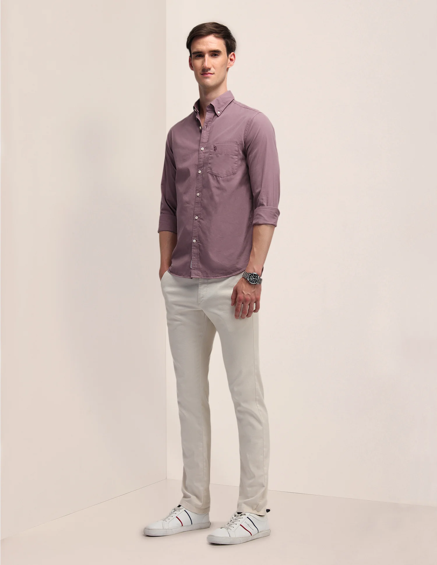 Tailored Fit Cotton Formal Shirt - Image 3