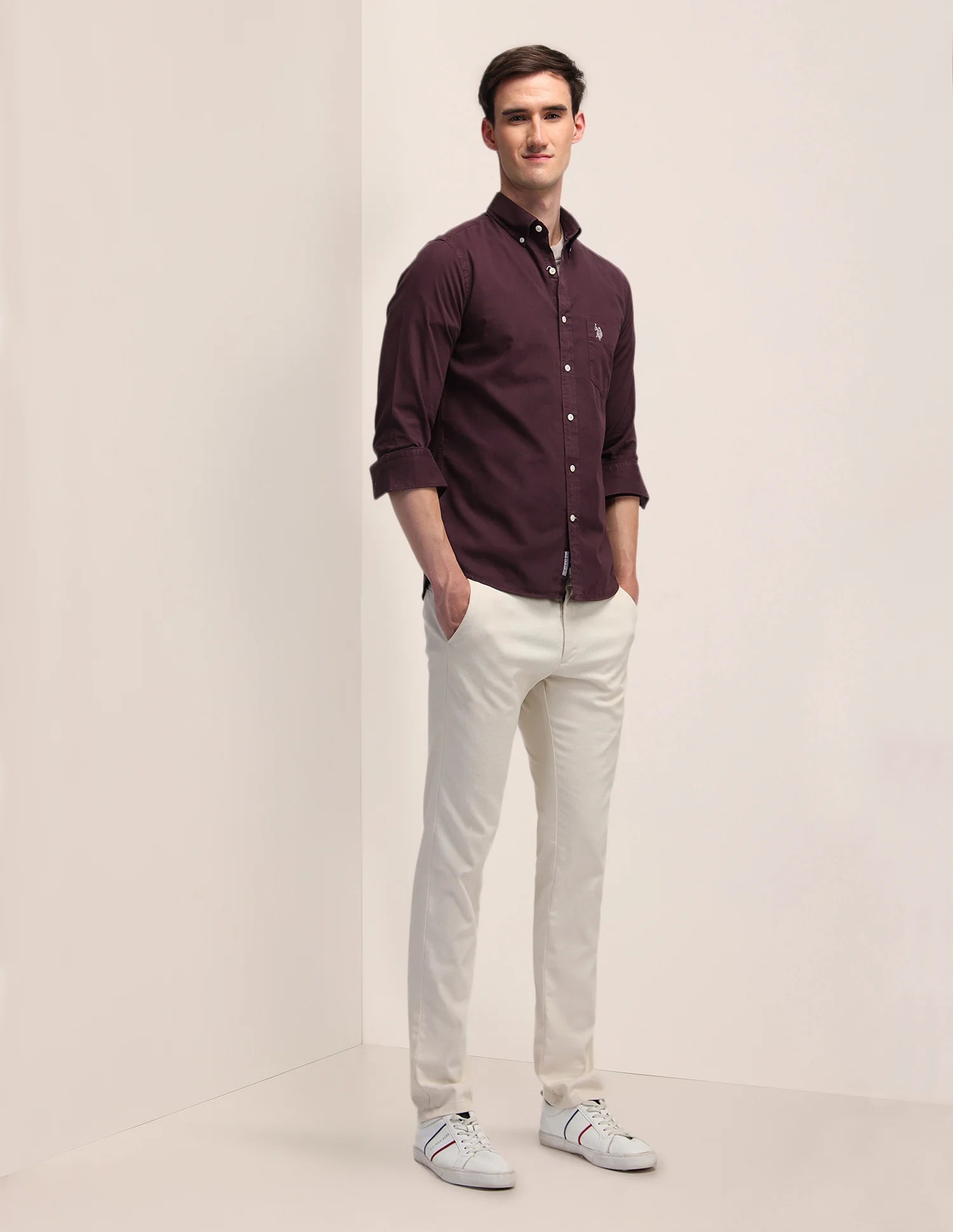Tailored Fit Cotton Shirt - Image 3
