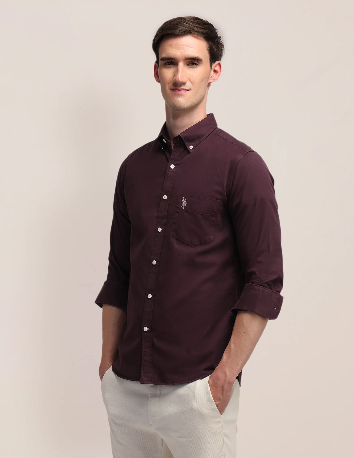 Tailored Fit Cotton Shirt - Image 4