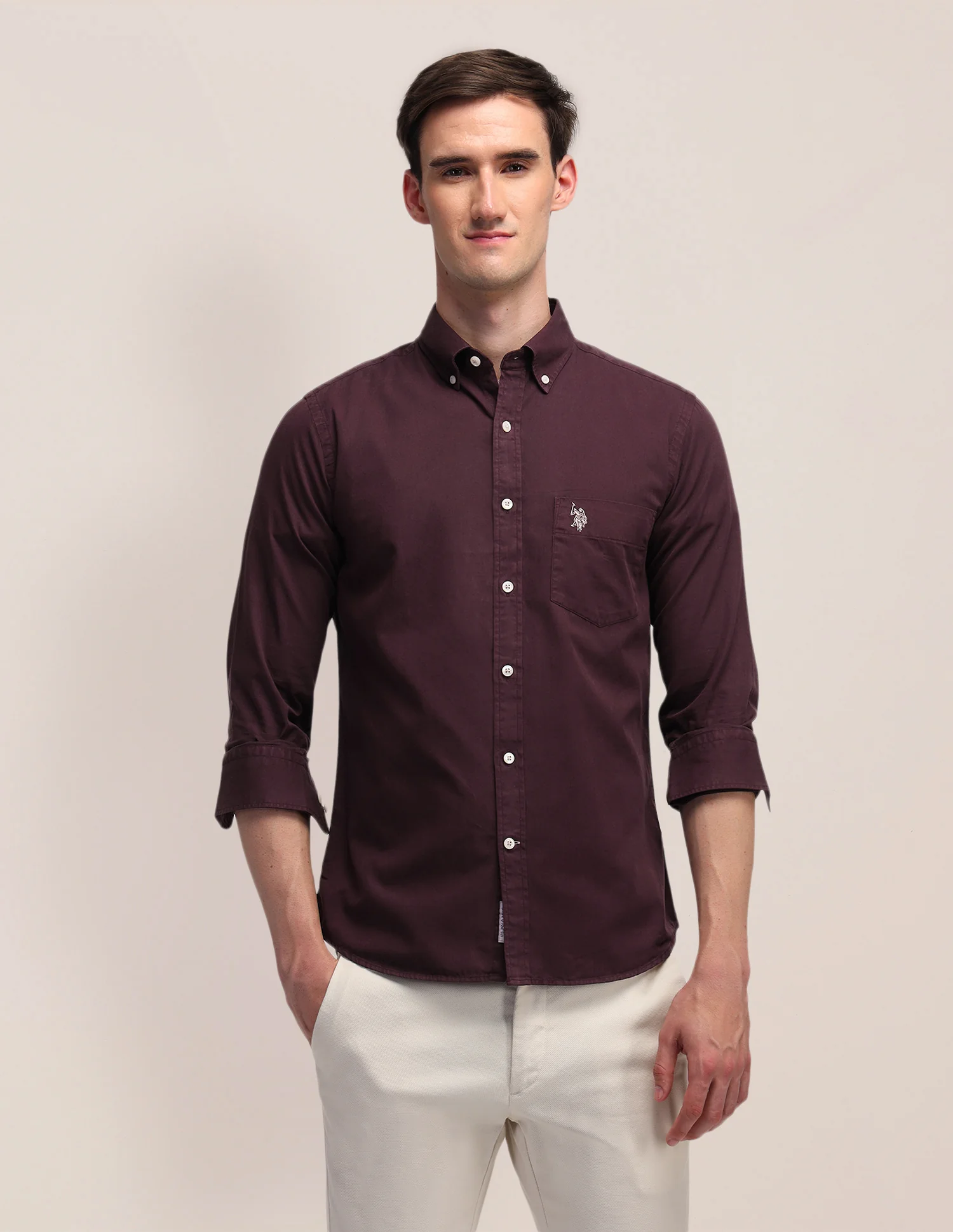 Tailored Fit Cotton Shirt - Image 6