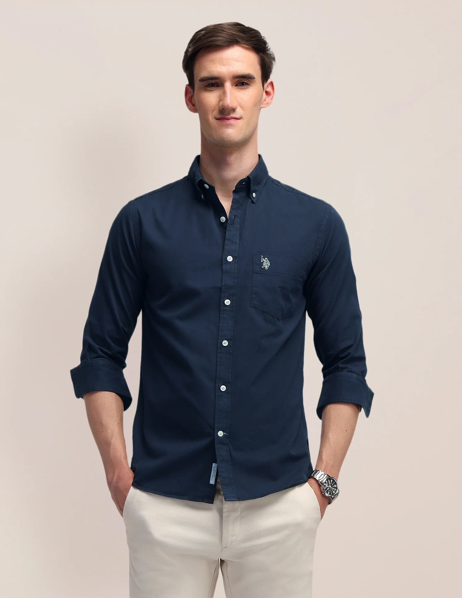 Tailored Fit Cotton Shirt