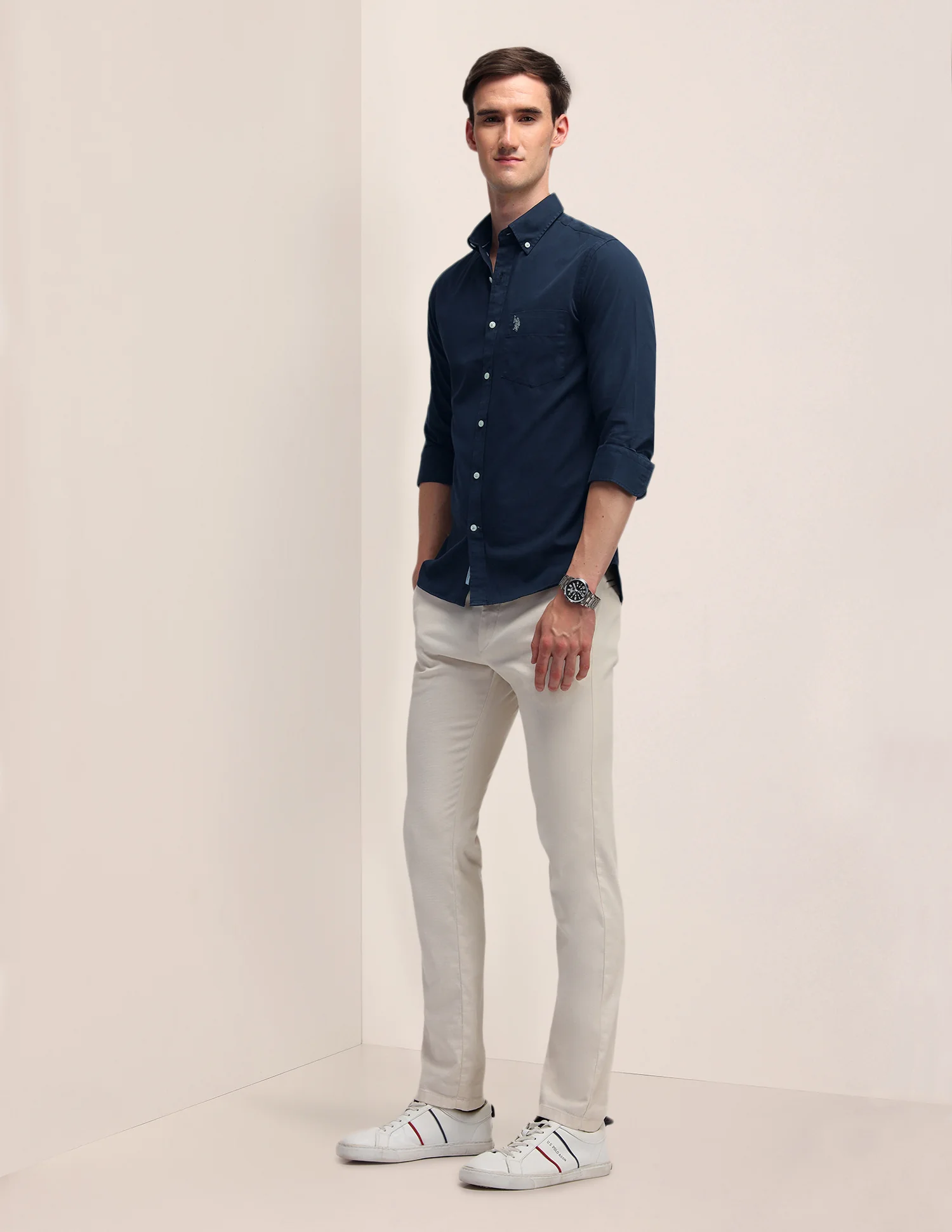 Tailored Fit Cotton Shirt - Image 3