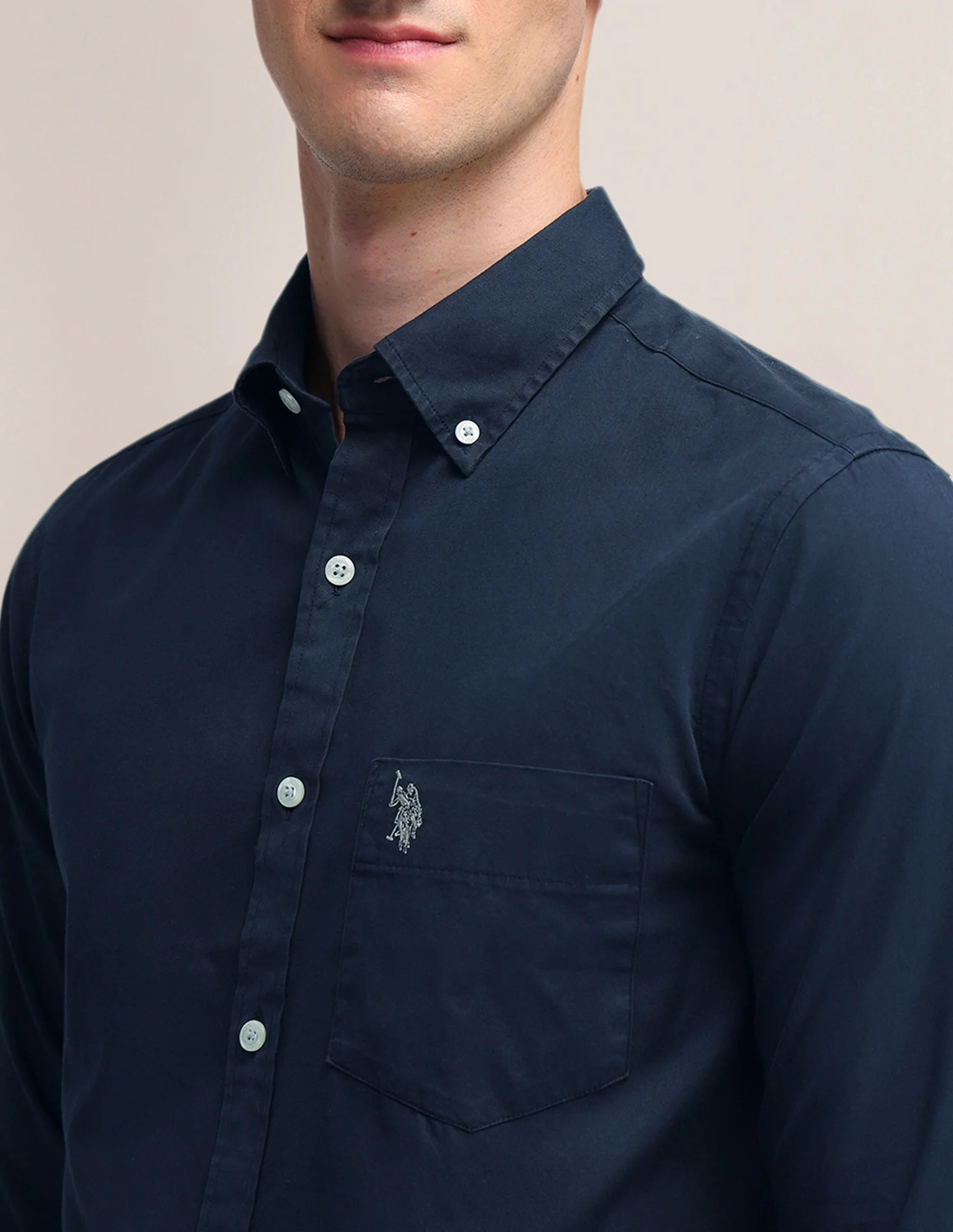 Tailored Fit Cotton Shirt - Image 7