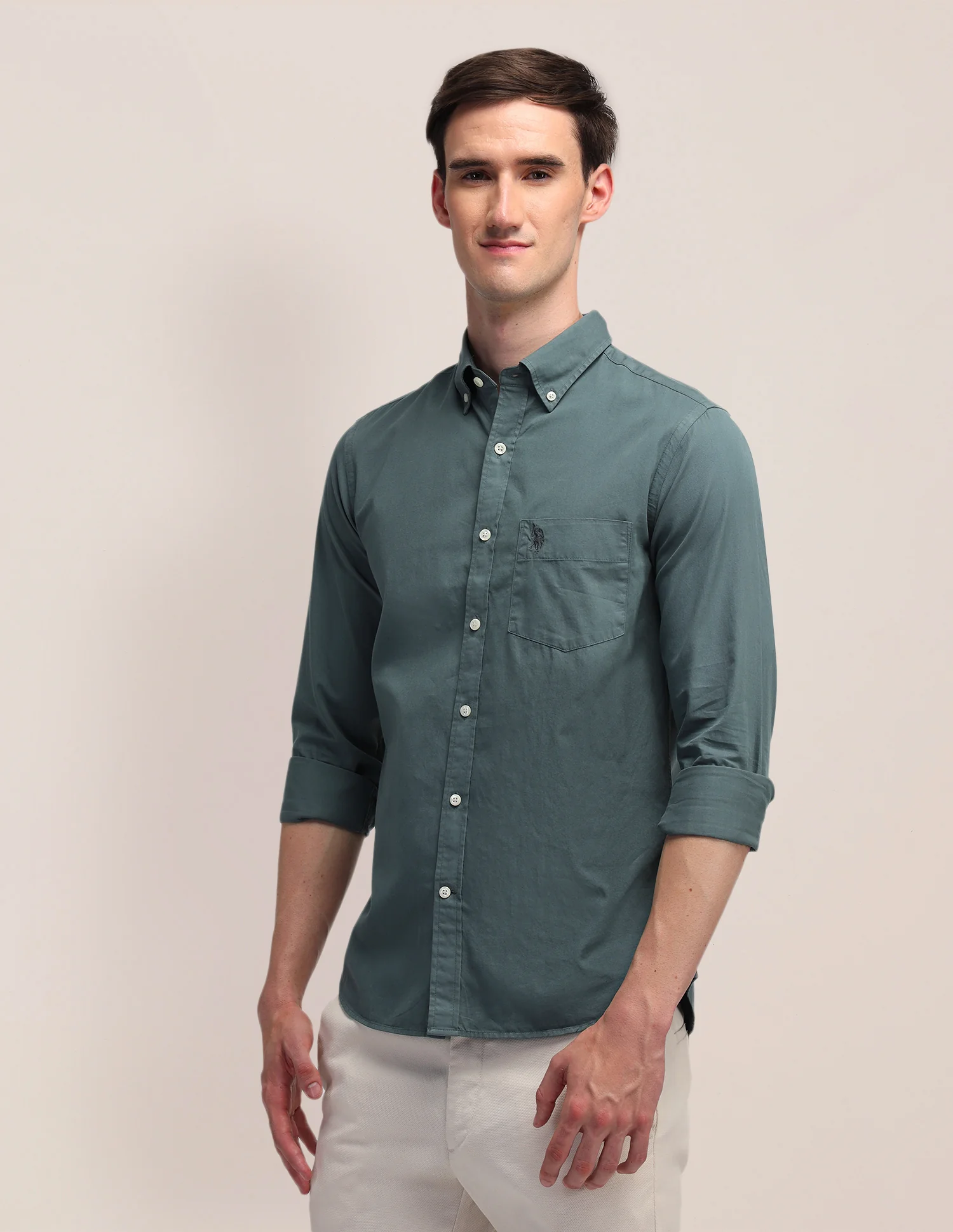 Tailored Fit Cotton Shirt - Image 4
